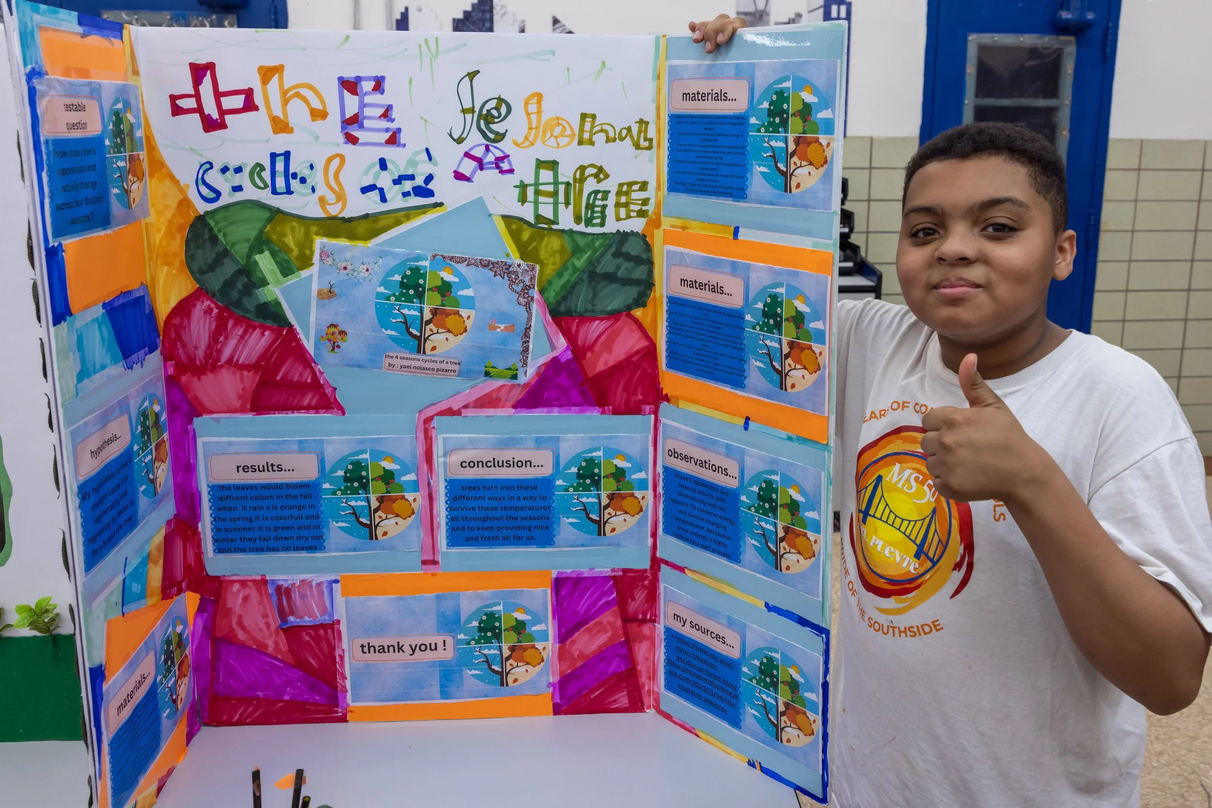 MS 50 students present their science projects