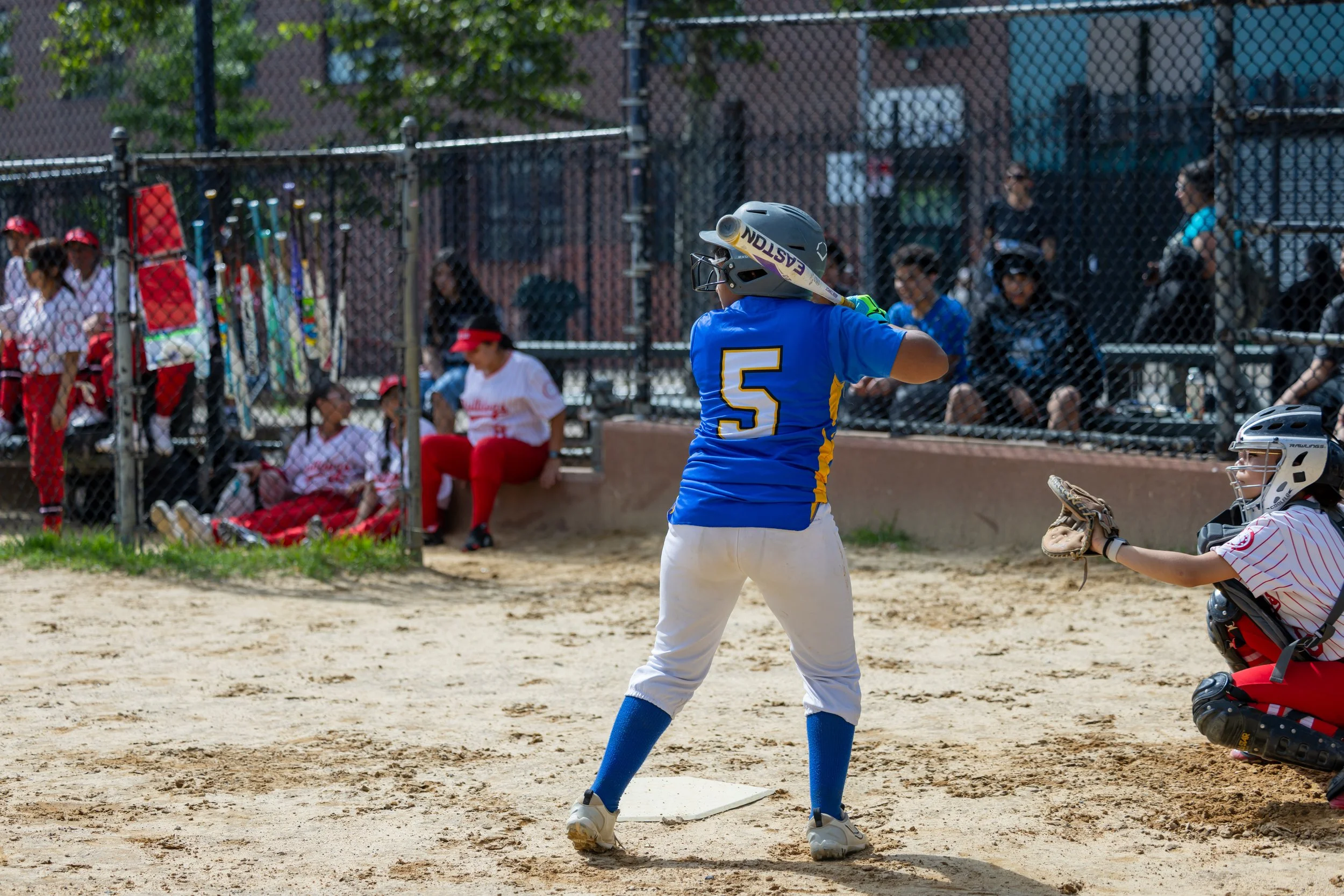 MS 50 softball team plays