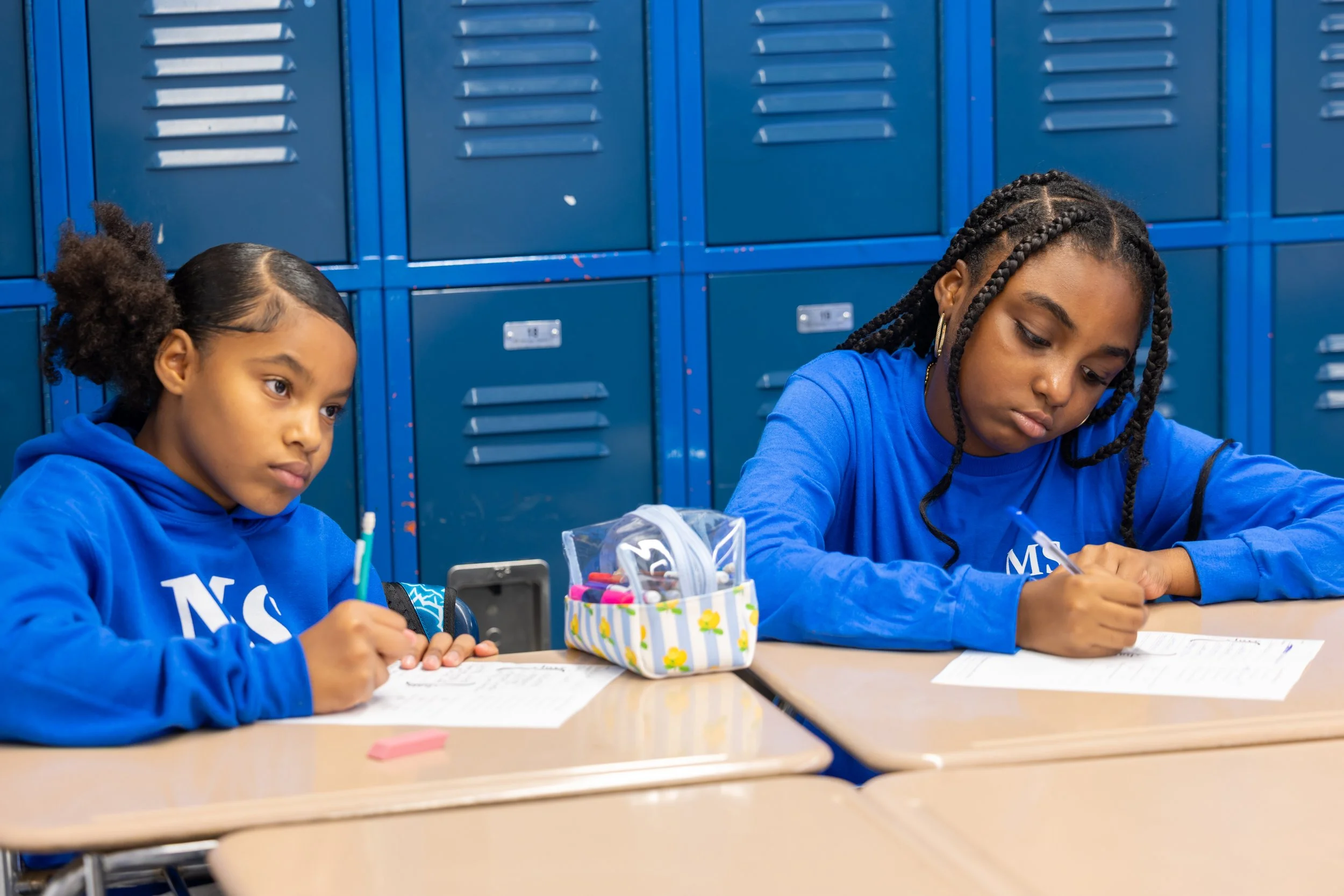 MS 50 students on the first day of school 2026