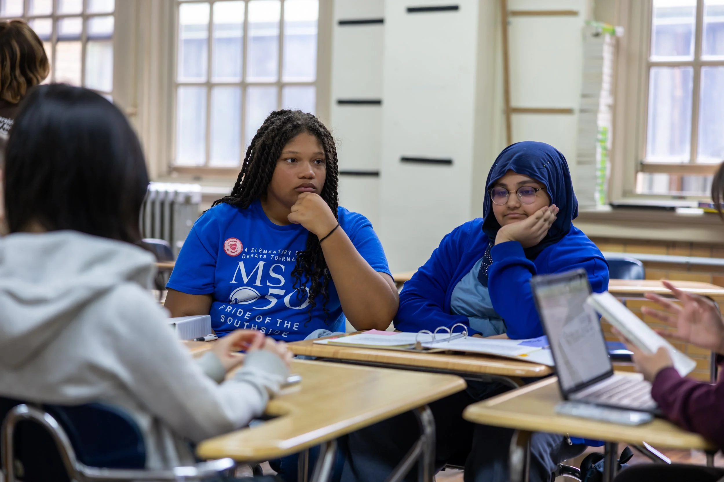 MS 50 debate team participates in a citywide tournament