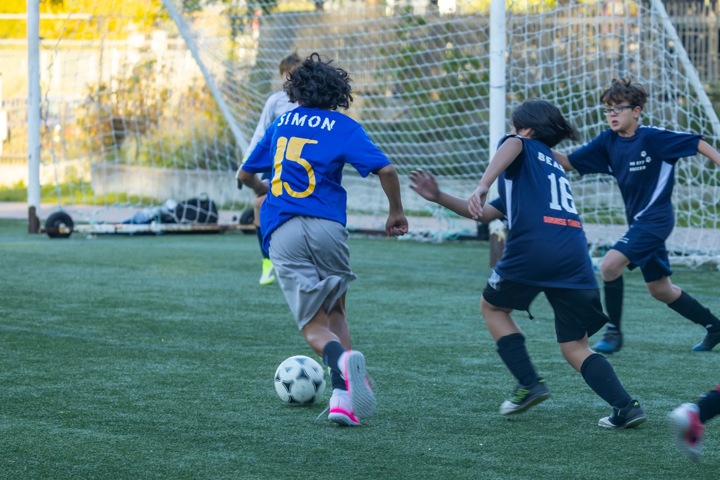 Boys soccer team plays in the fall