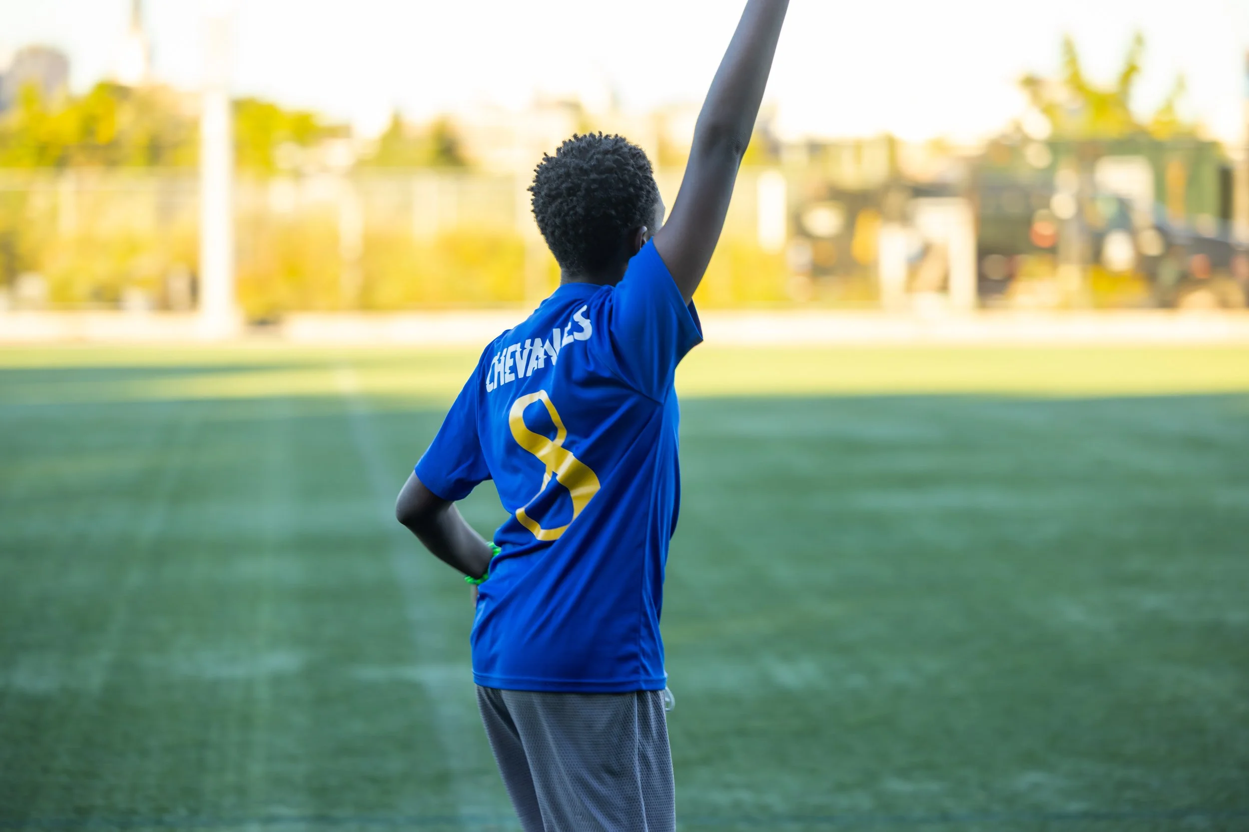 Boys soccer team plays in the fall