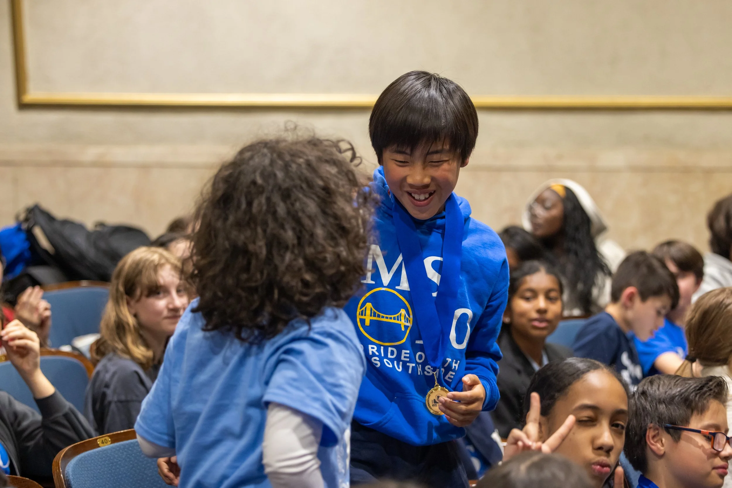 MS 50 debate team participates in a citywide tournament