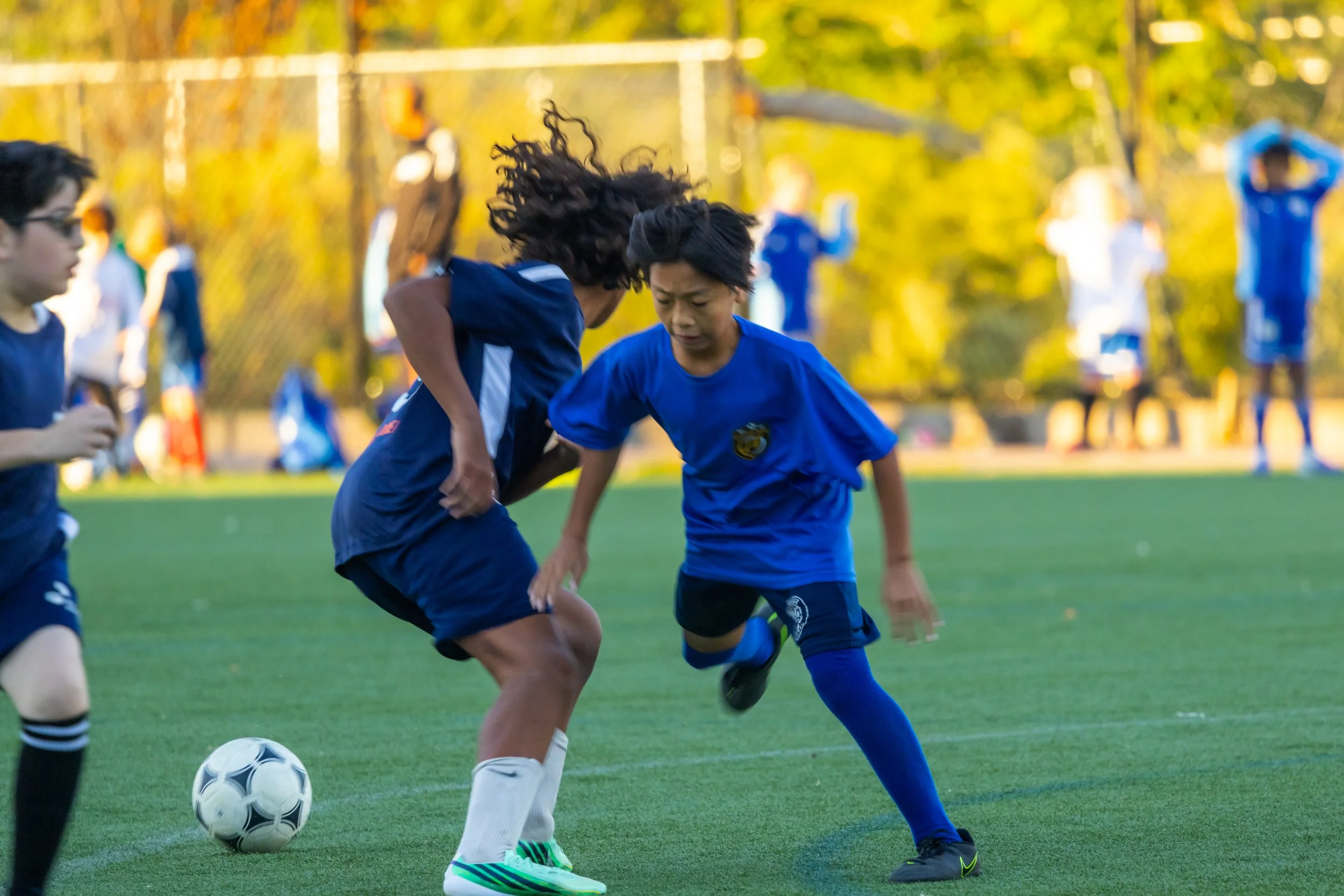 Boys soccer team plays in the fall