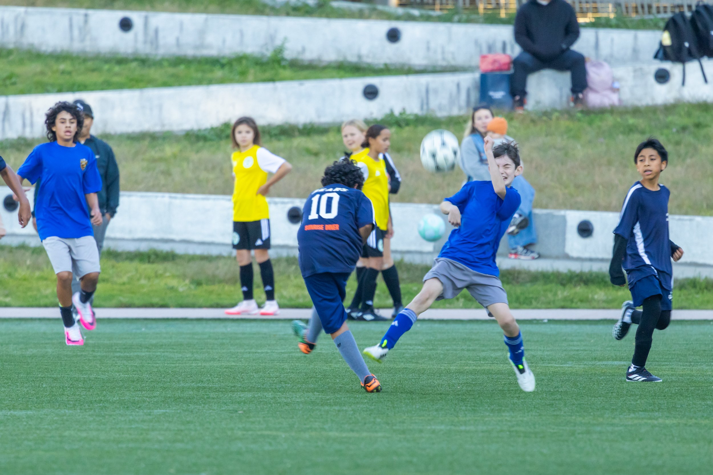Boys soccer team plays in the fall