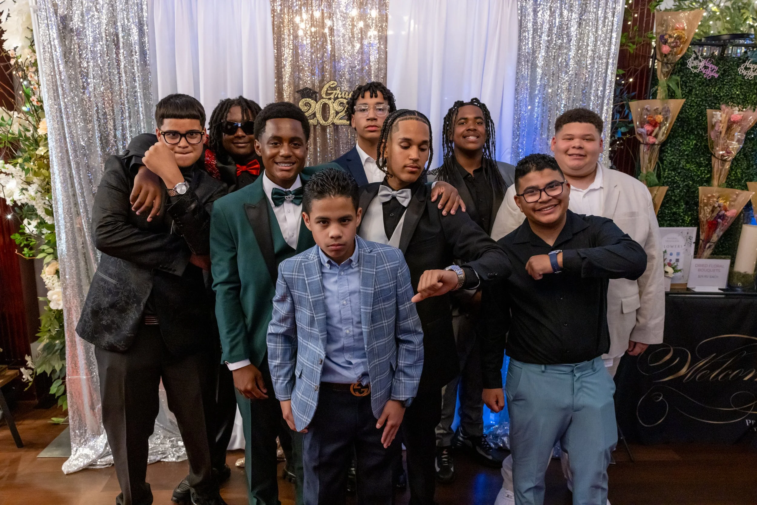 Students dance and celebrate at prom