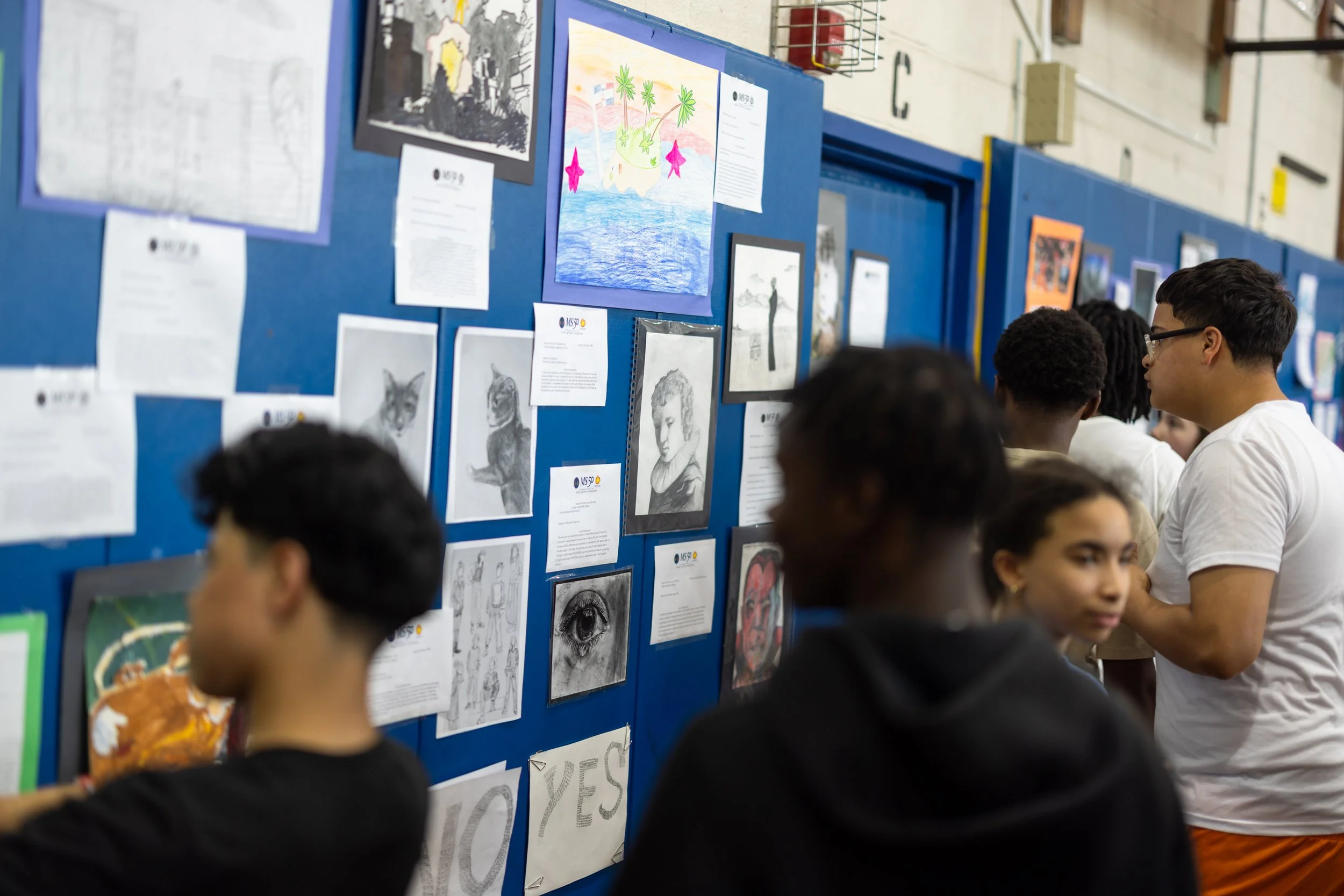 MS 50 student art gallery