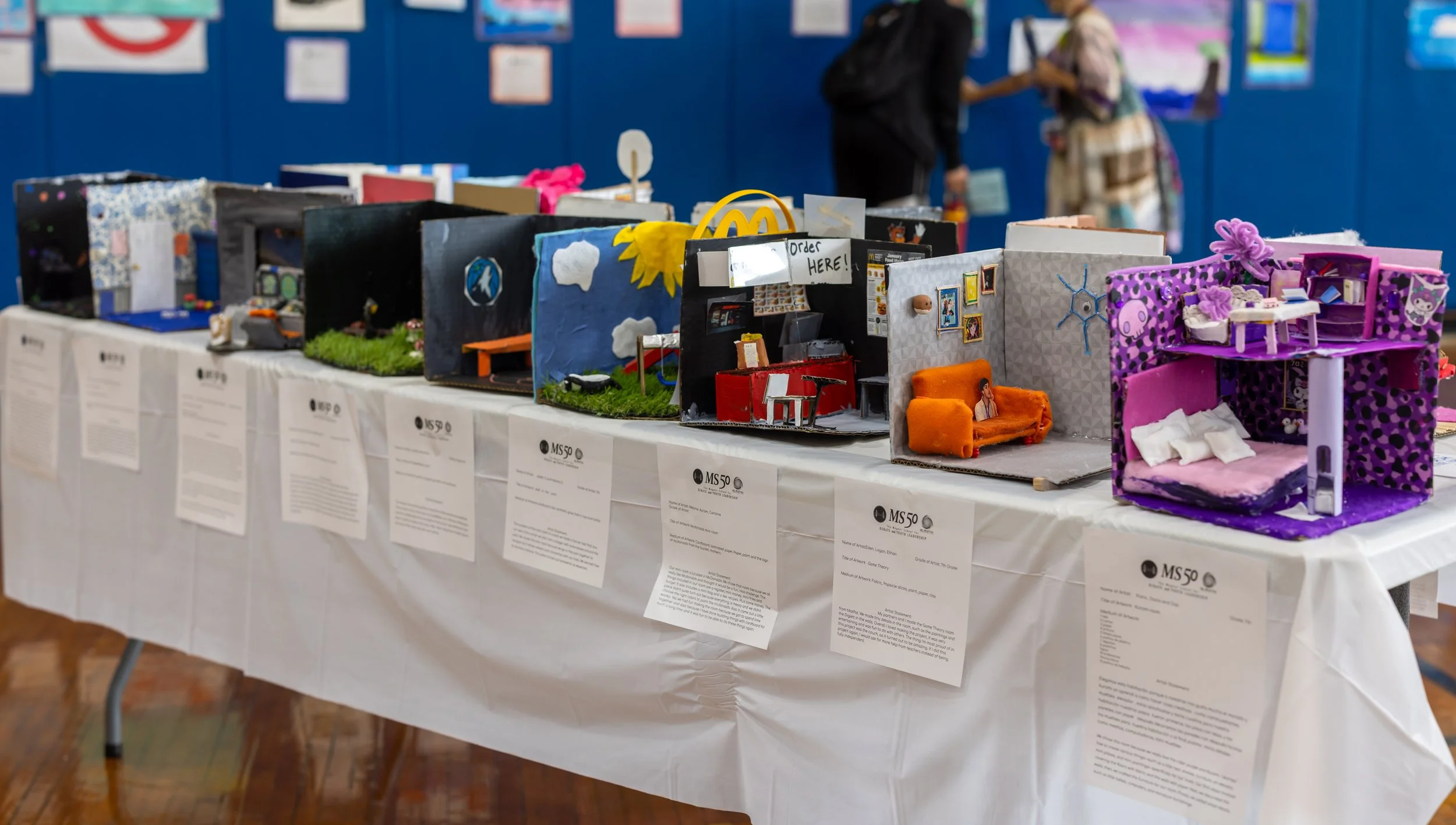 MS 50 student art gallery