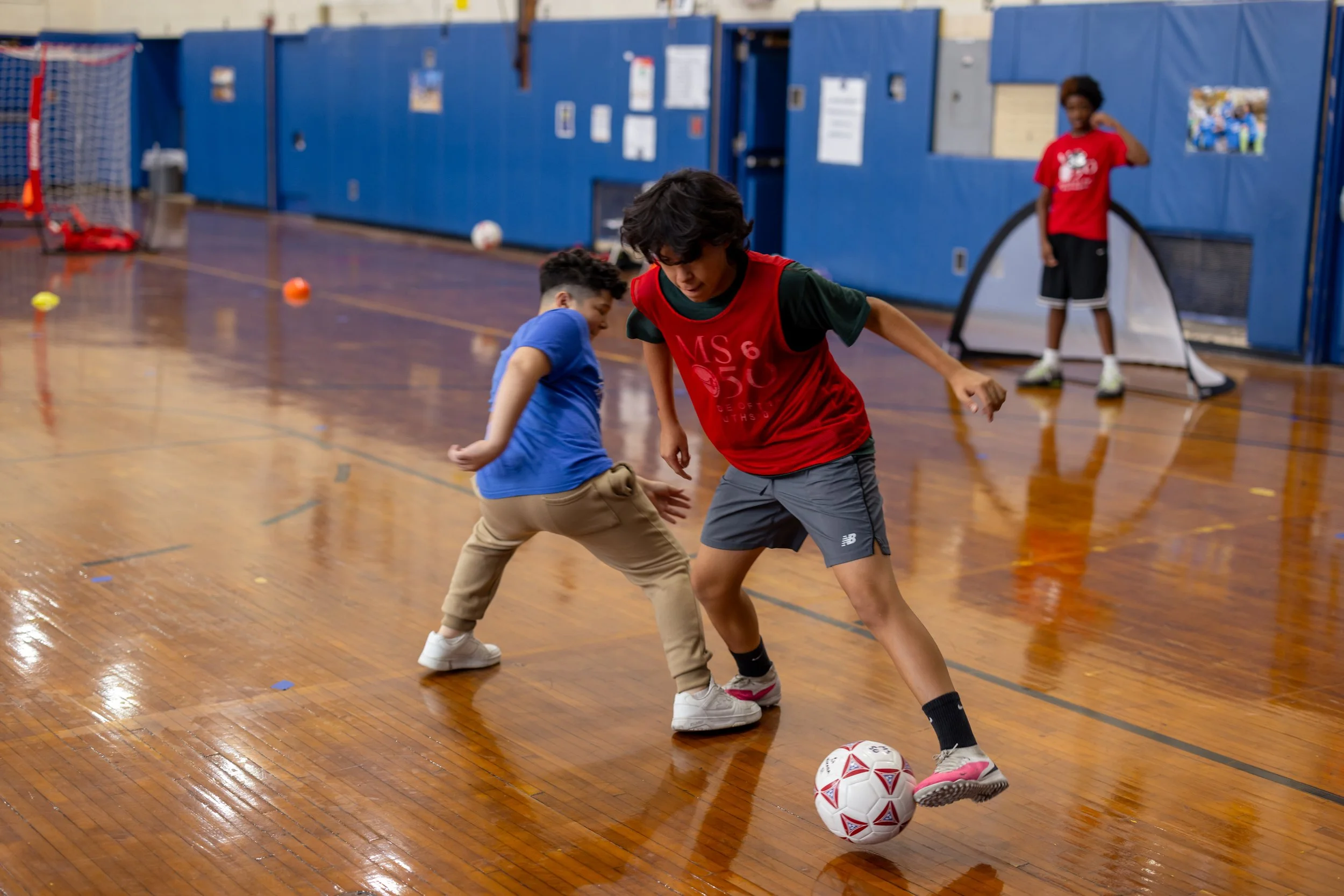 Middle school soccer tryouts