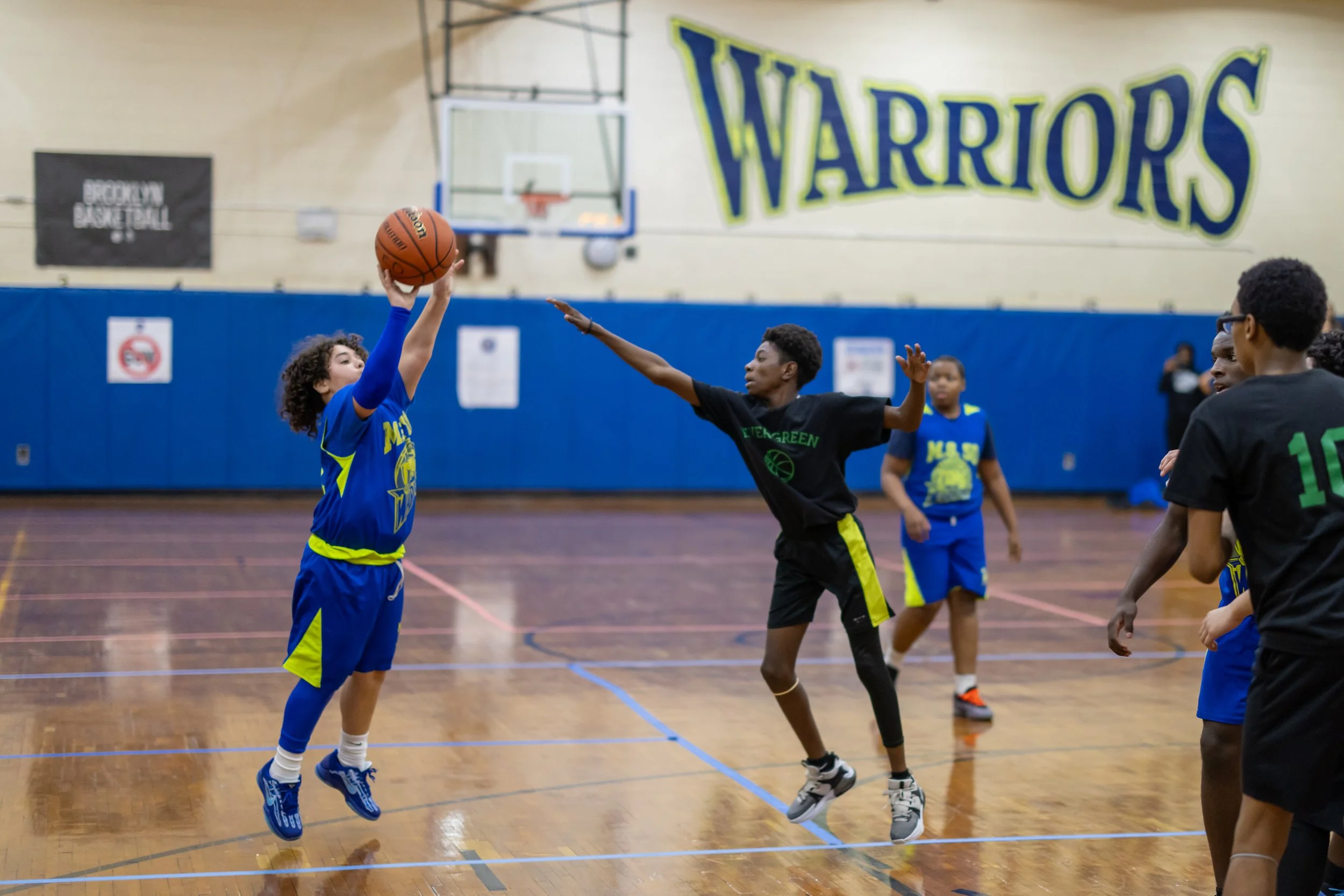 Boys JV Basketball players at MS 50