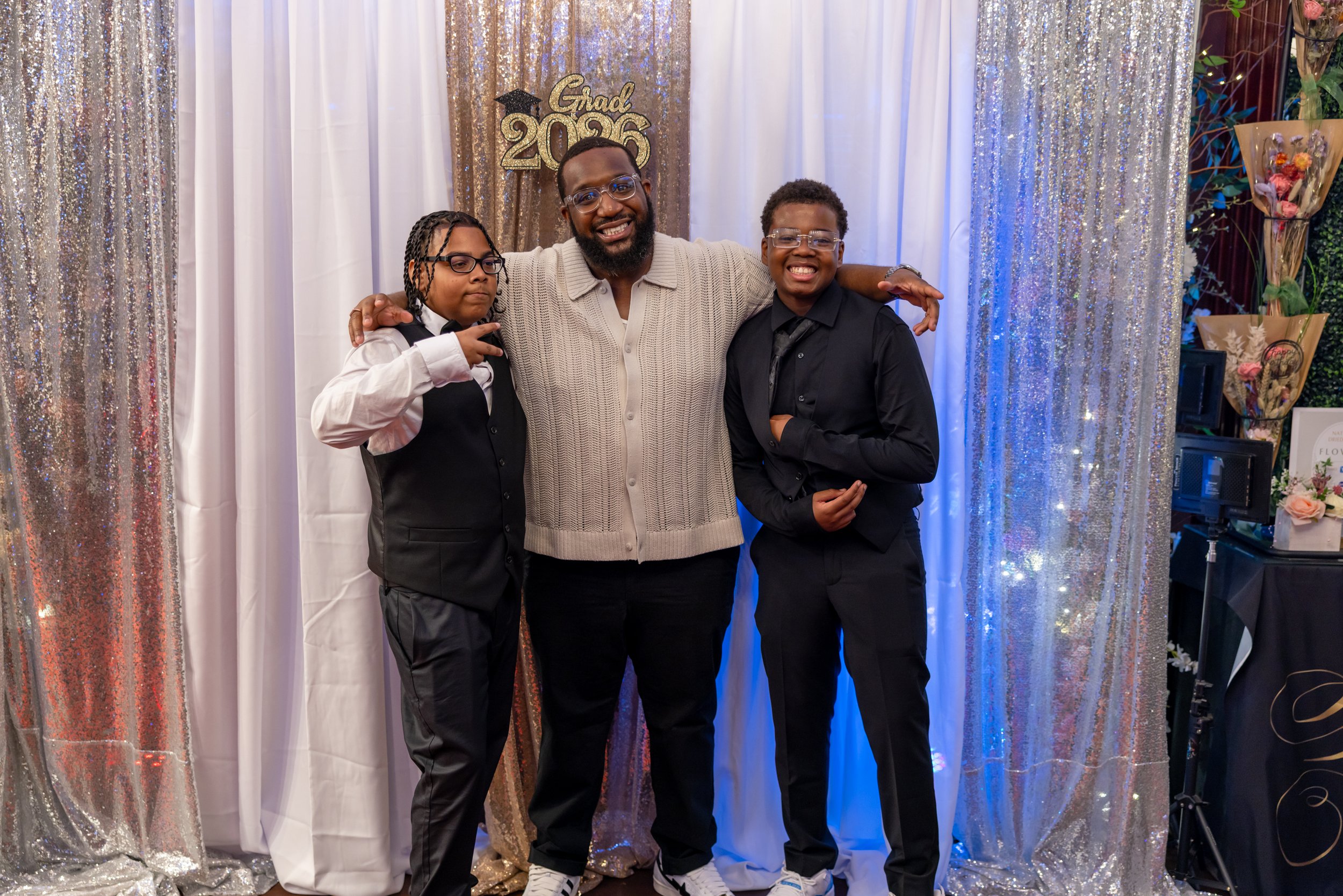 Students dance and celebrate at prom