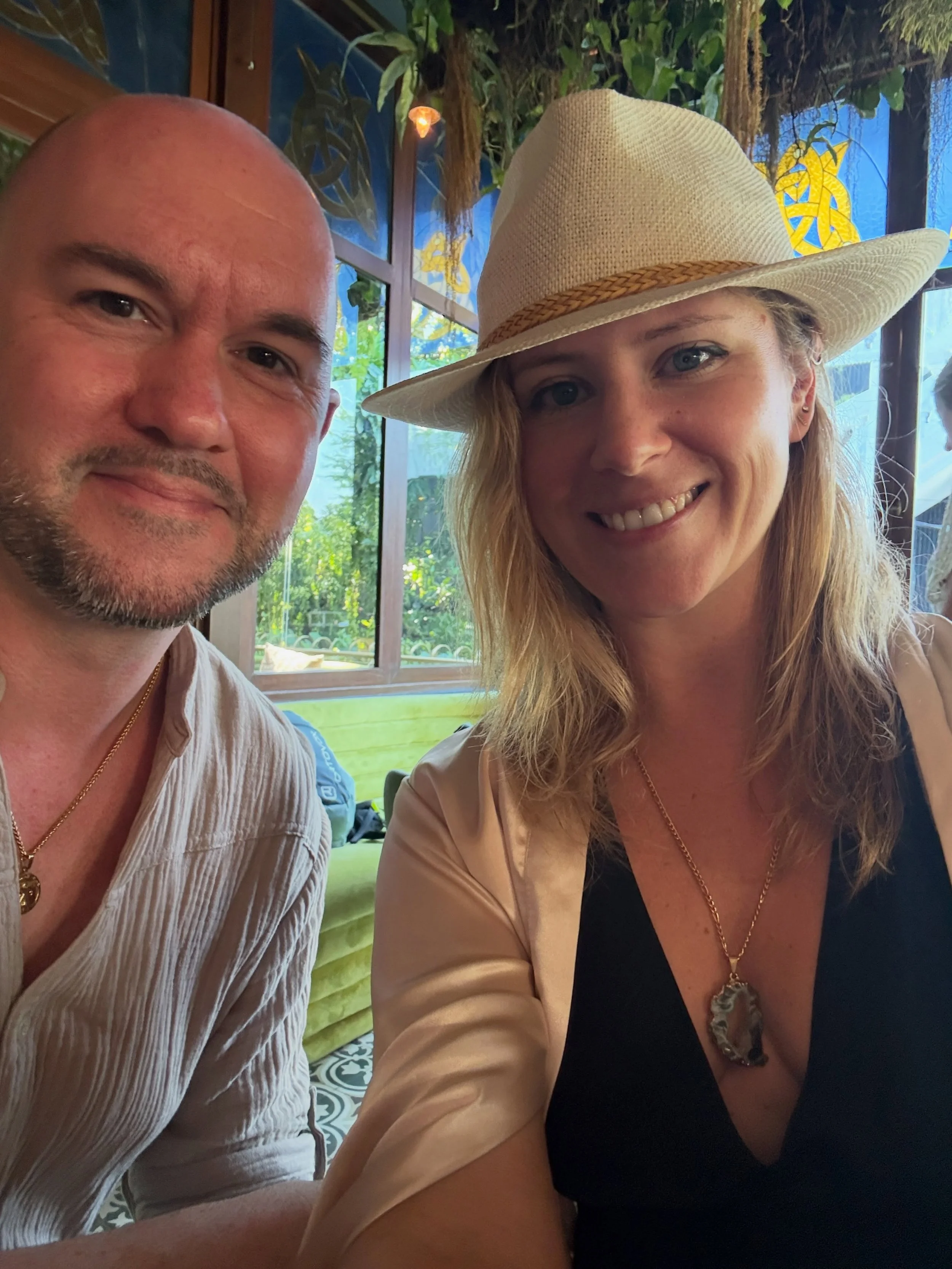 🌹 A special date for us.
 
After weeks of deepening our connection from opposite sides of the Atlantic, the stars aligned and we met in-person for the first time last year in Avalon, UK.
 
Both arriving with zero expectations and at the same time, h