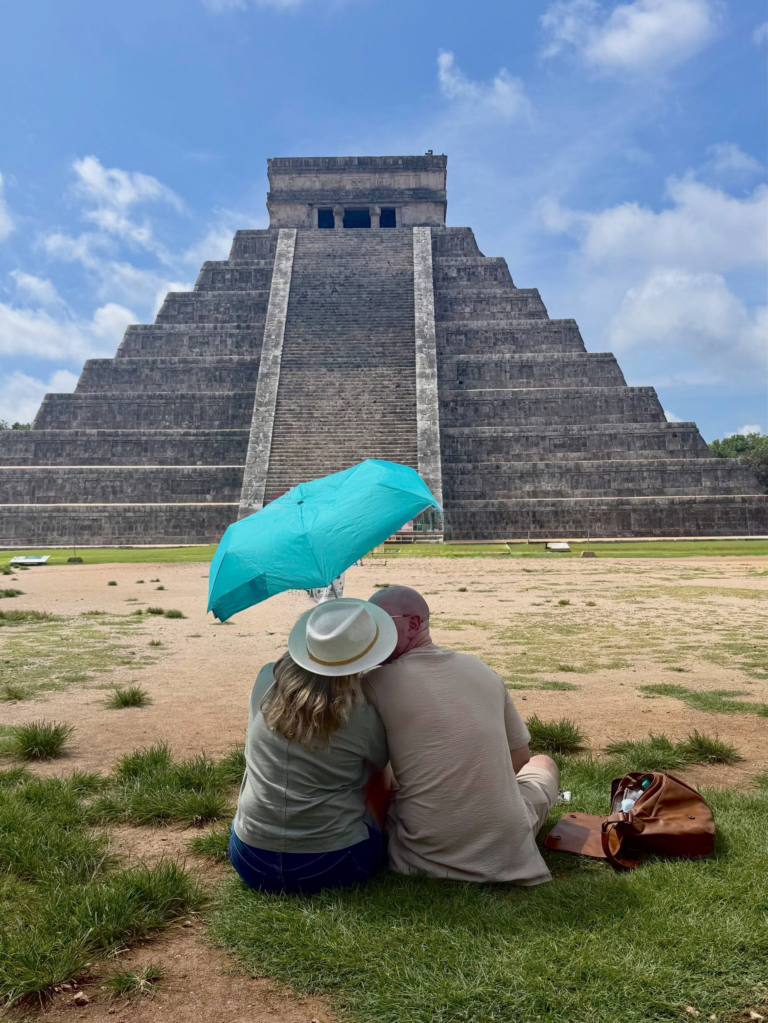 On 12/12 last year, fresh off our engagement 💍, my Beloved @RobertJamesComber and I stood before the Chich&eacute;n Itz&aacute; pyramid. We were blissfully unaware of the date until we arrived and discovered it was Mexico&rsquo;s feast day of Our La