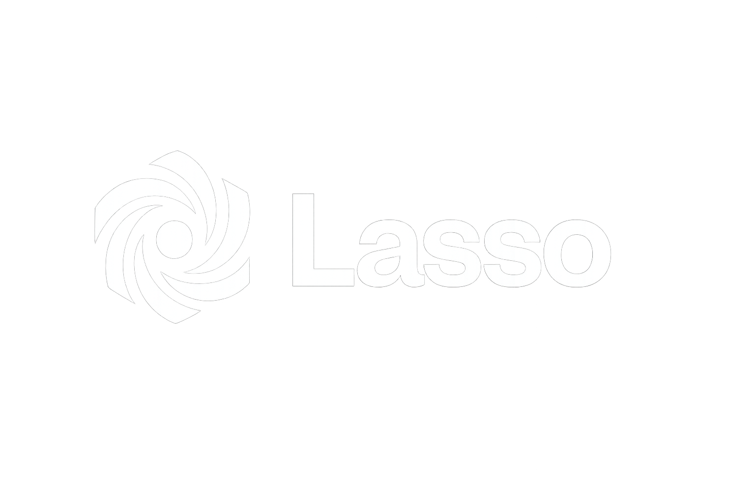 Lasso logo with swirl icon and the word 'Lasso'