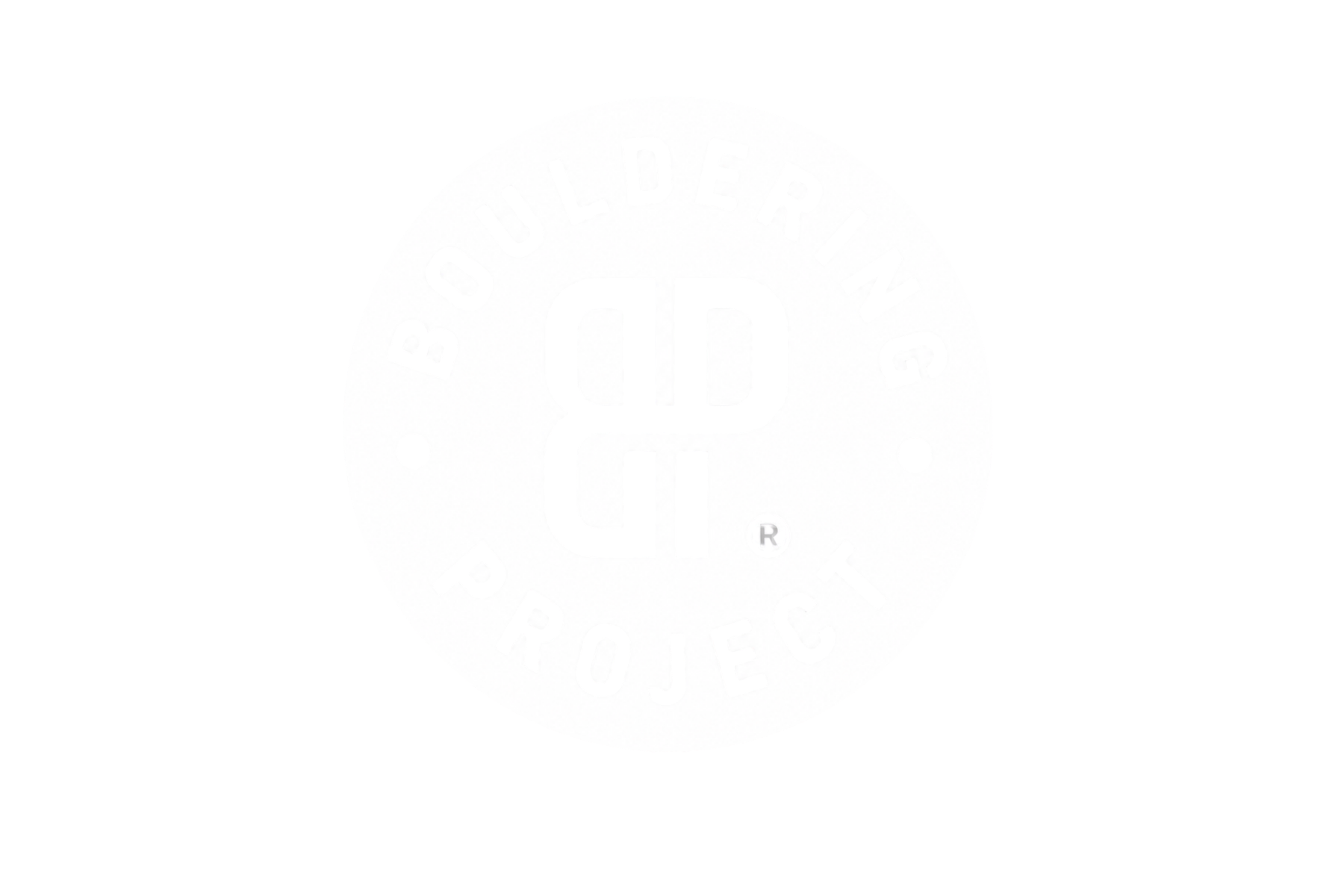 Black and white logo for a woodworking project, featuring a circular emblem with the words "Woodworking Project" around the edge and a stylized "P" in the center.