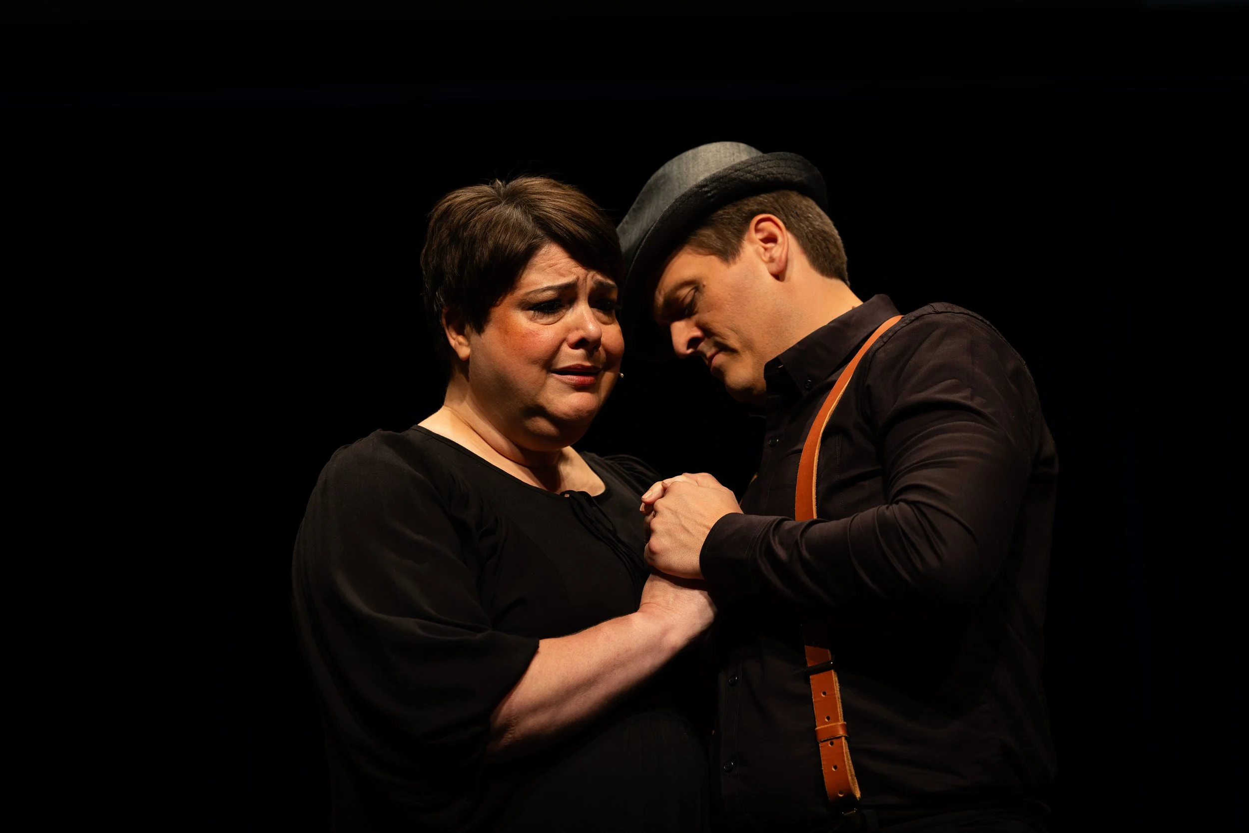 L to R: Alison Meuth (Naomi) and Dan Megli (Elimelech)
