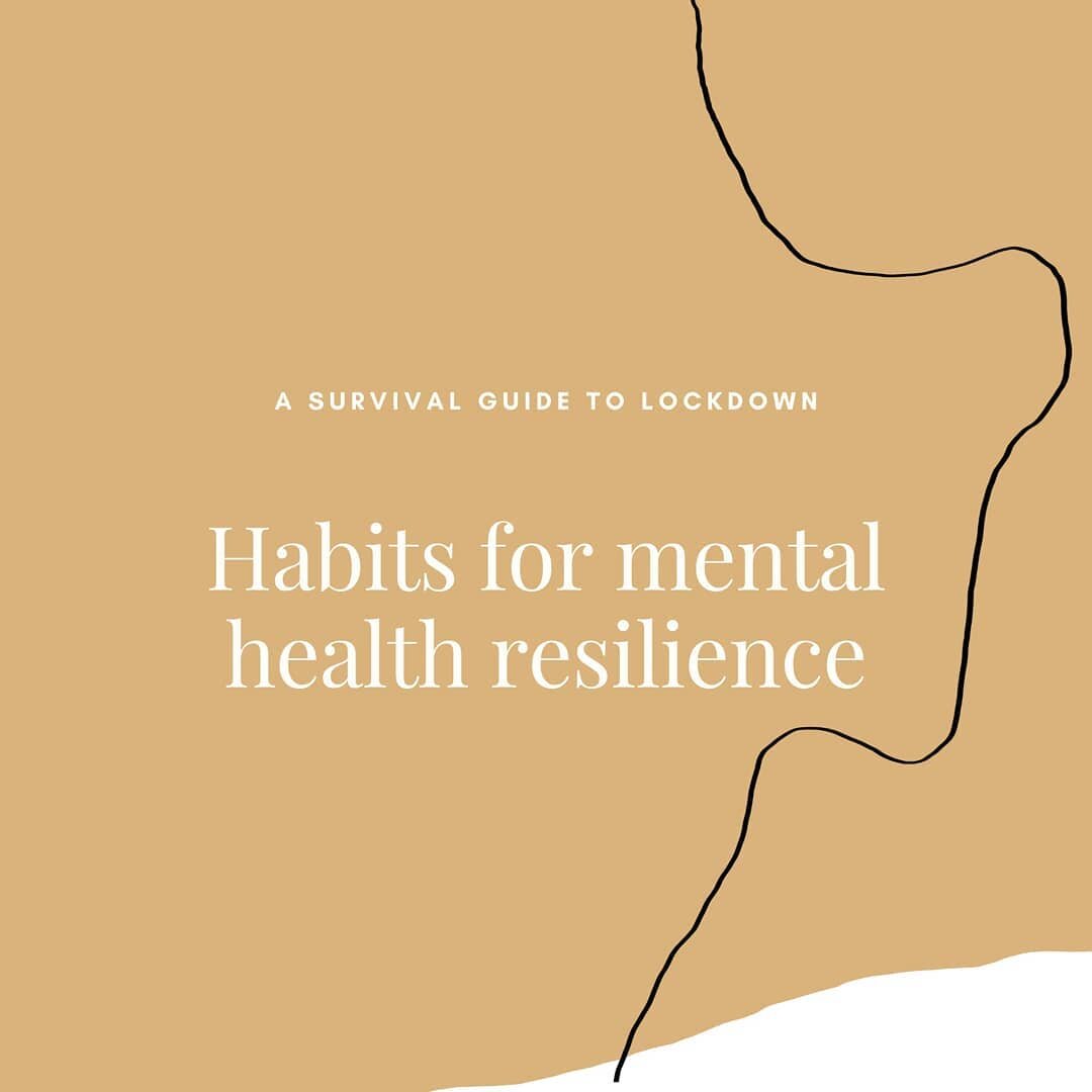 On building mental resilience...

It's the small things, done often that build up mental resilience. There is no magic pill. In my previous posts I have focussed on food for stress and mood - above are some habits to build into your every day life to