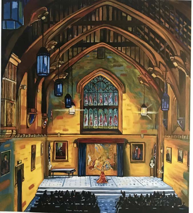 The Great Hall
oil on canvas trypich
275 x 244 cm
$55,000
