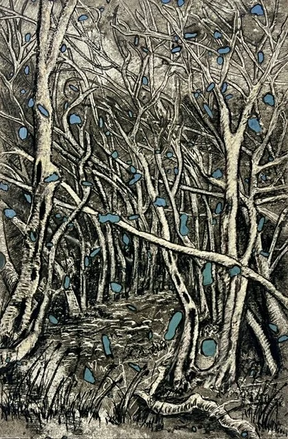 Wendy Teakel, Coastal Grove 45 x 30 cm, $880