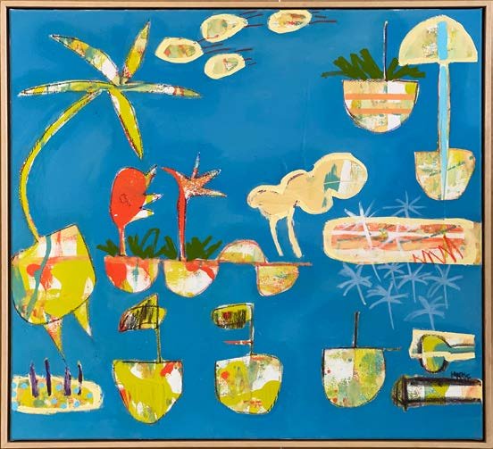 Margie Delahunty Spencer
Pieces of Summer # 3
83 x 83cm framed
Acrylic on canvas
$1,650