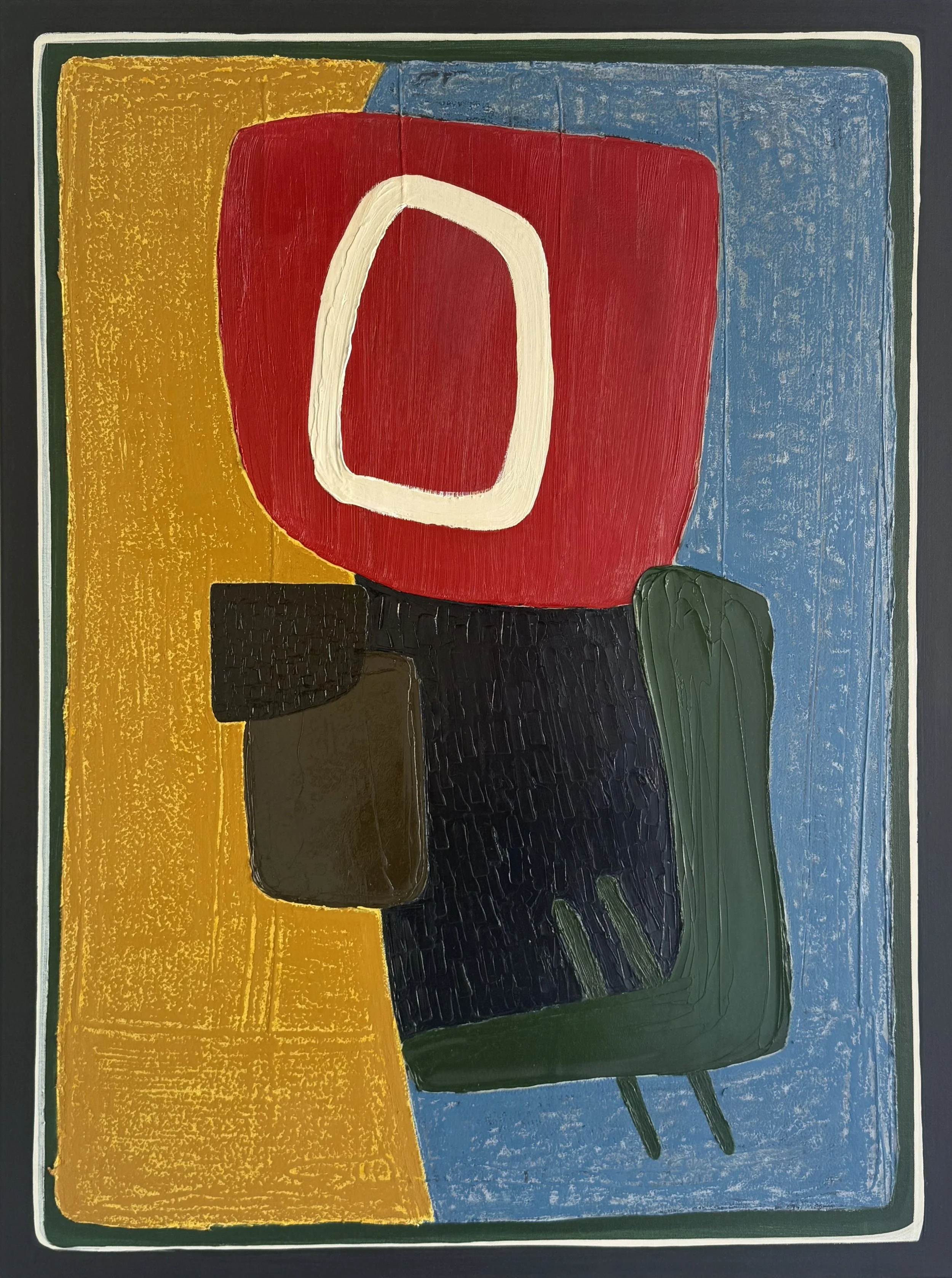 Jane Jenevieve, Gift, Oil and Mixed on Canvas, 102cm x 76cm x 4cm, $4,200