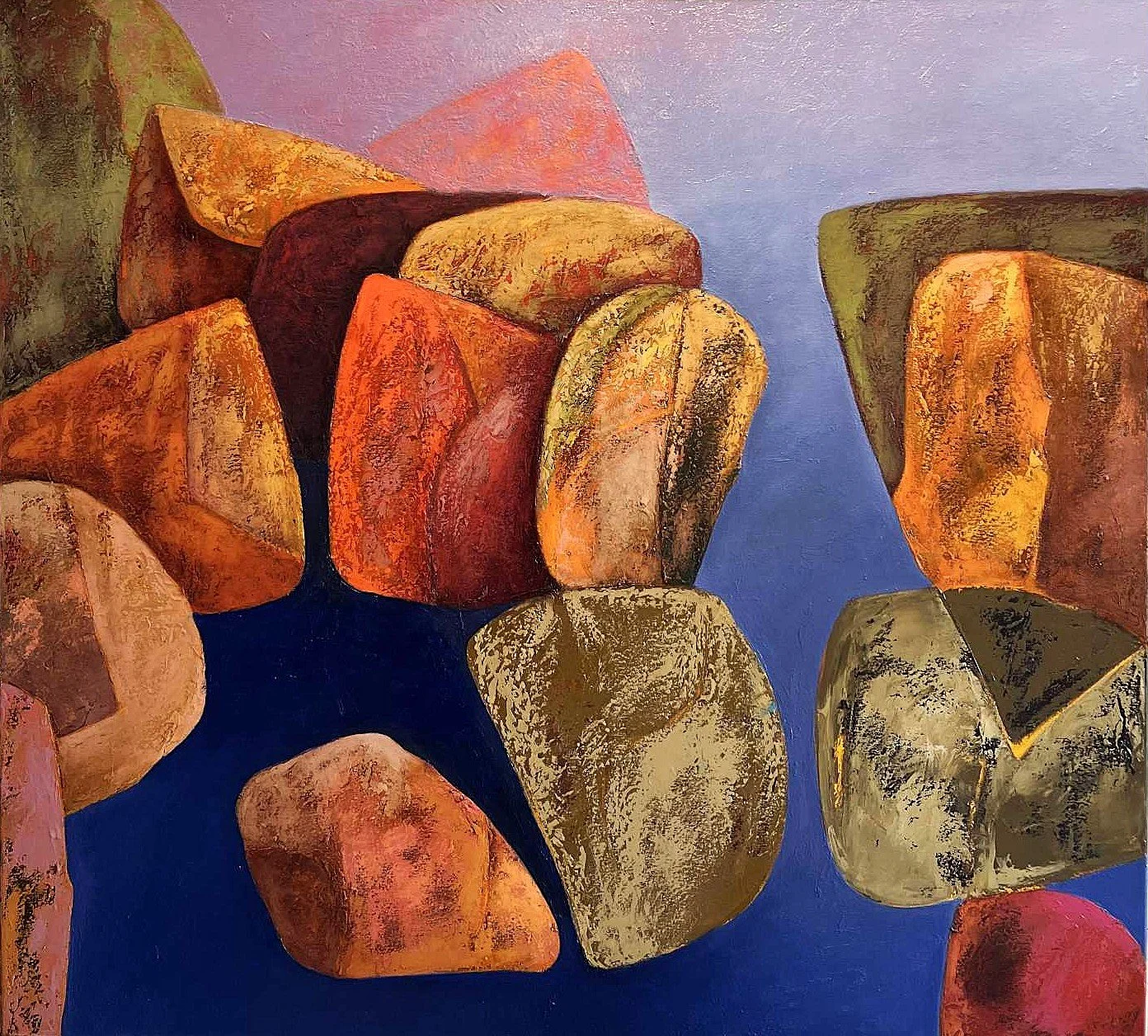 Rock Group
112x122cm
oil on linen
$8900