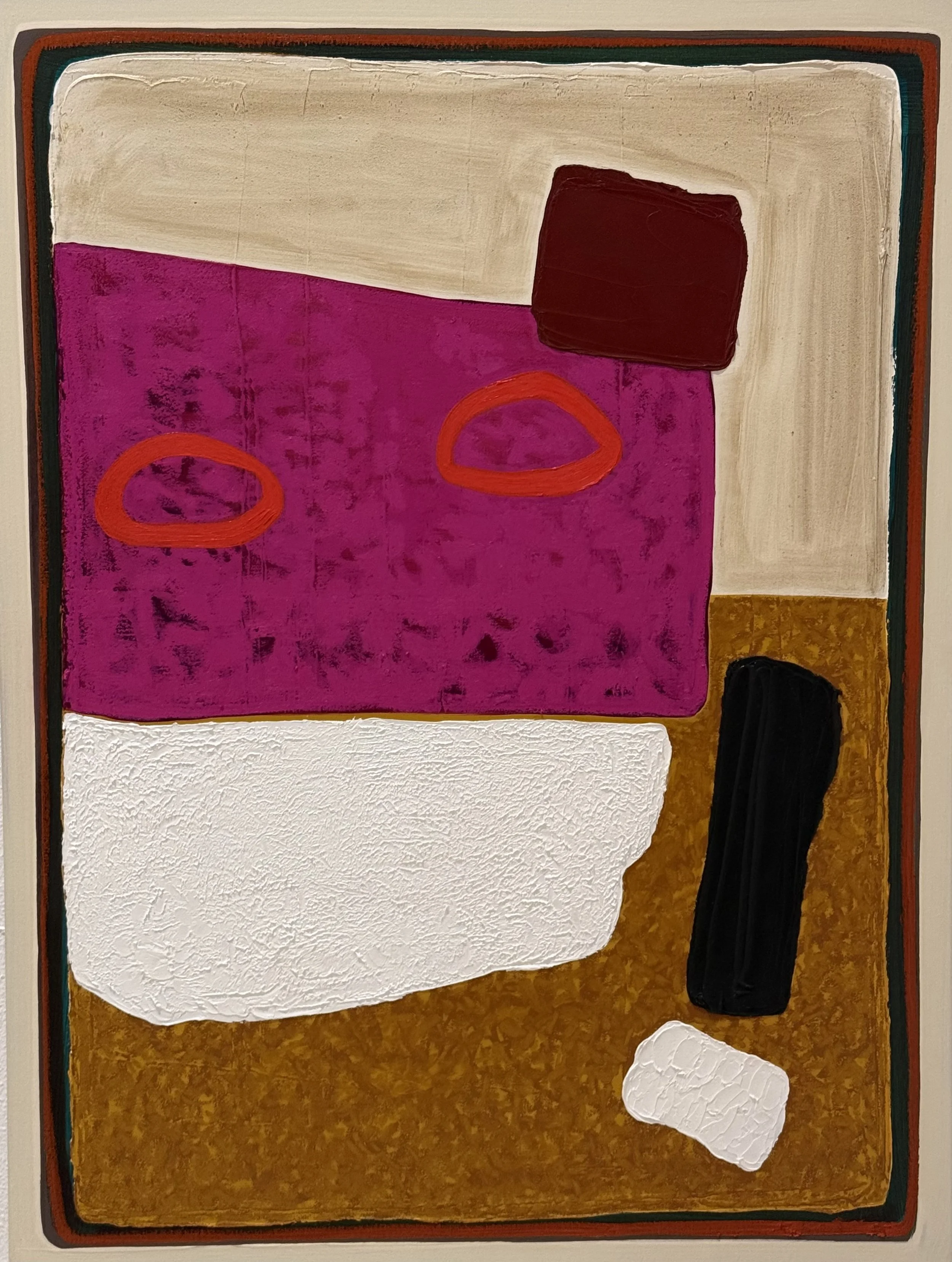 Jane Jenevieve, Man in a Hat IV, Oil and Mixed on Canvas, 102cm x 76cm x 4cm, $4,200