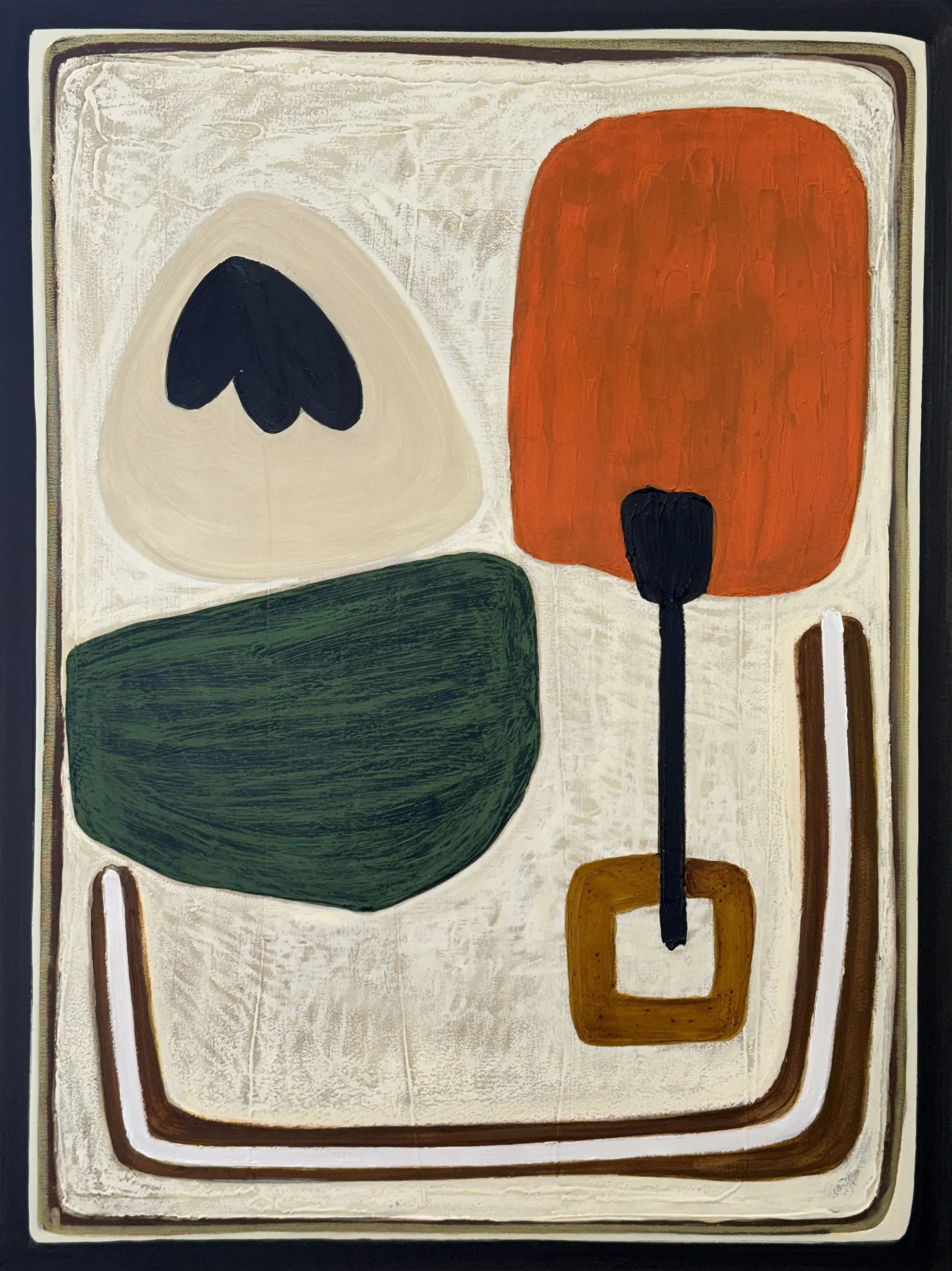 Jane Jenevieve, Stoneflower II, Oil and Mixed on Canvas, 102cm x 76cm x 4cm, $4,200