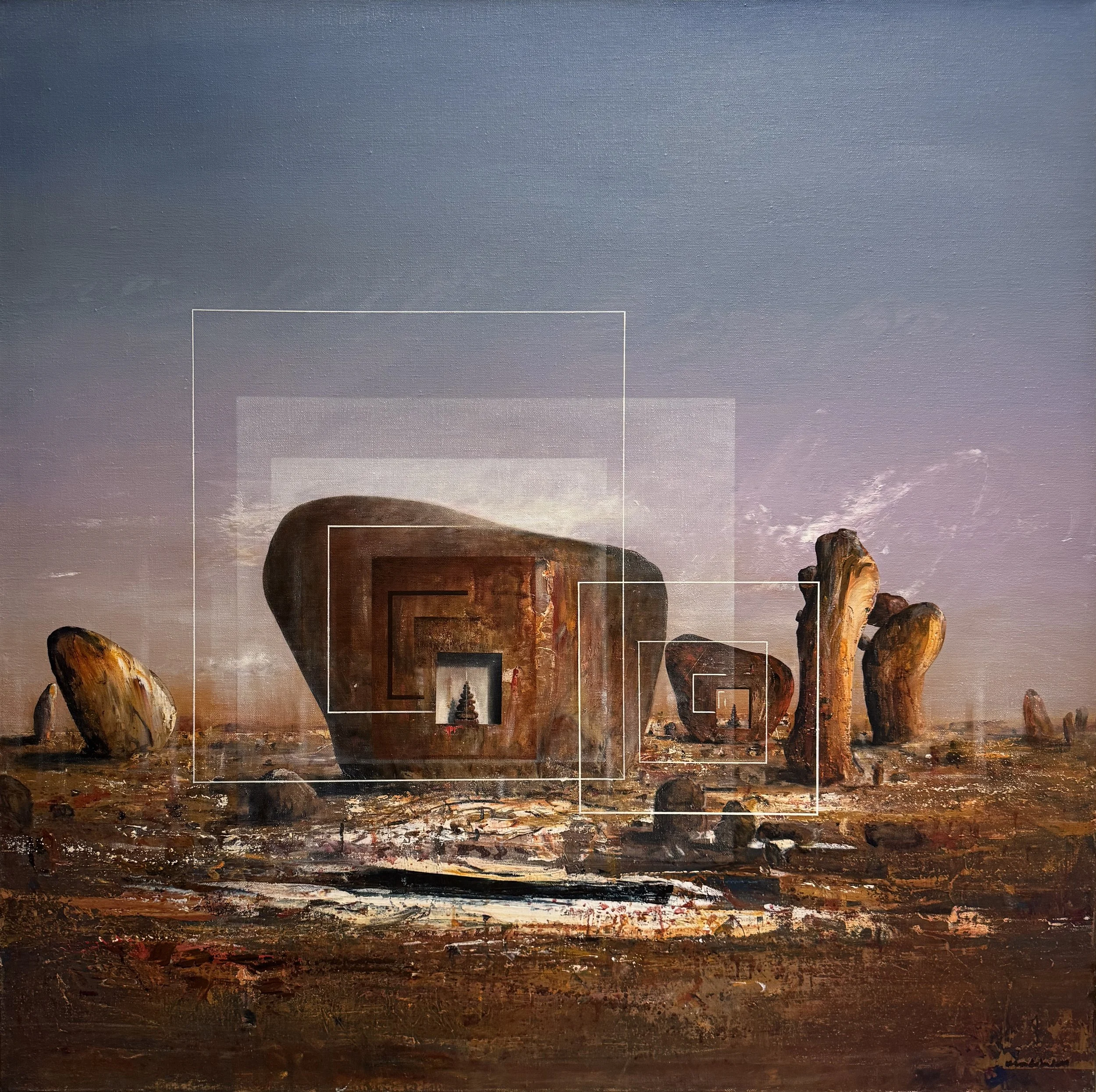 Diorama (Art and Nature)
acrylic on linen
122 x 122 cm 2020
$24,000