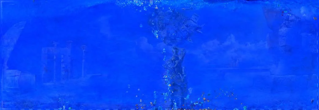 Drowned Worlds
Photo media print on Lucida paper, 85 x 240 x 5cm
$11,900