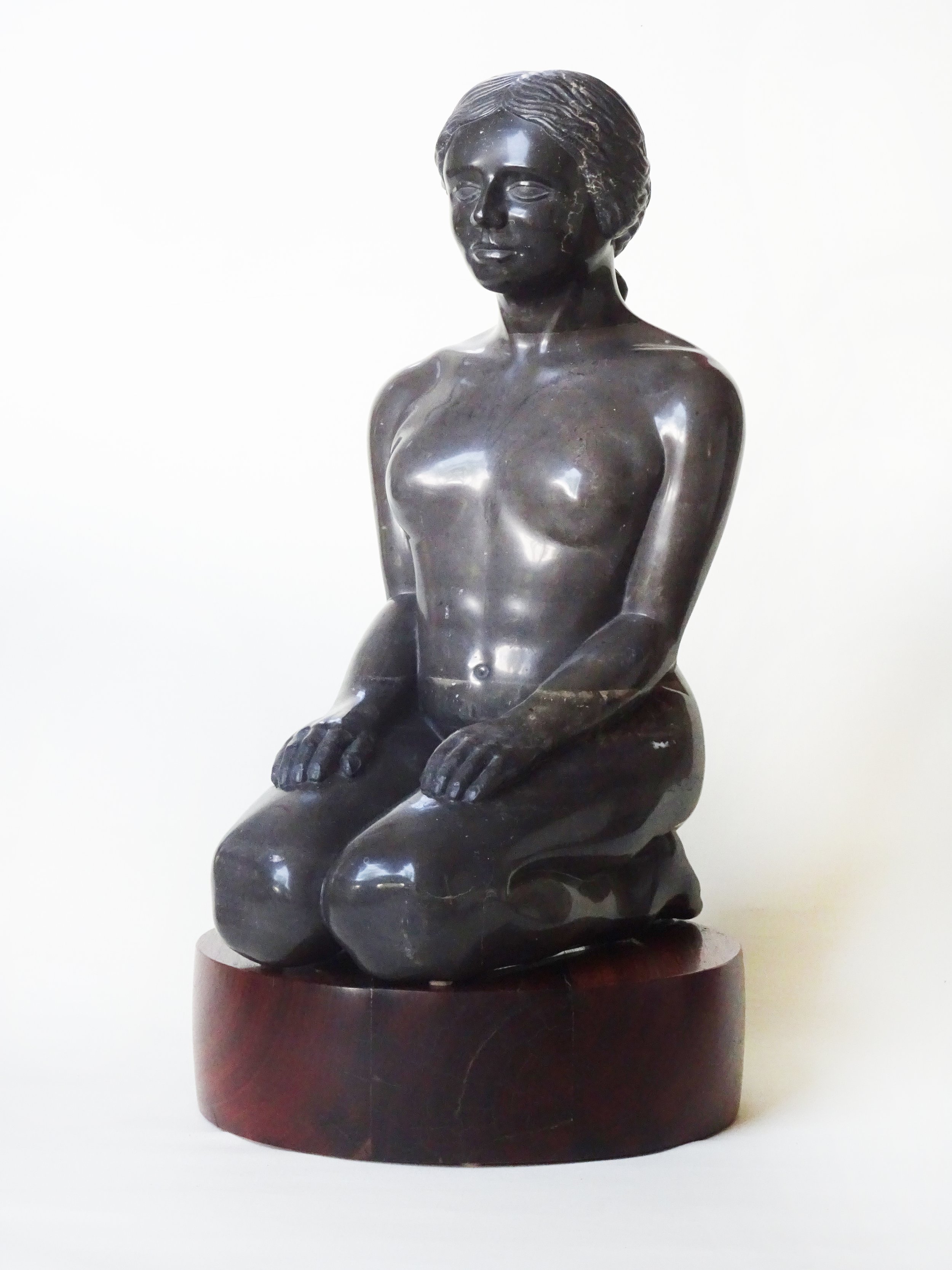 Faustas Sadauskas
"Female"
70 x 37 x 37 cm
Marble (Buchan, VIC) / timber (Red gum)
$10,000