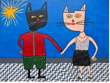 Walking Together
Acrylic on linen
90 X 120 cm