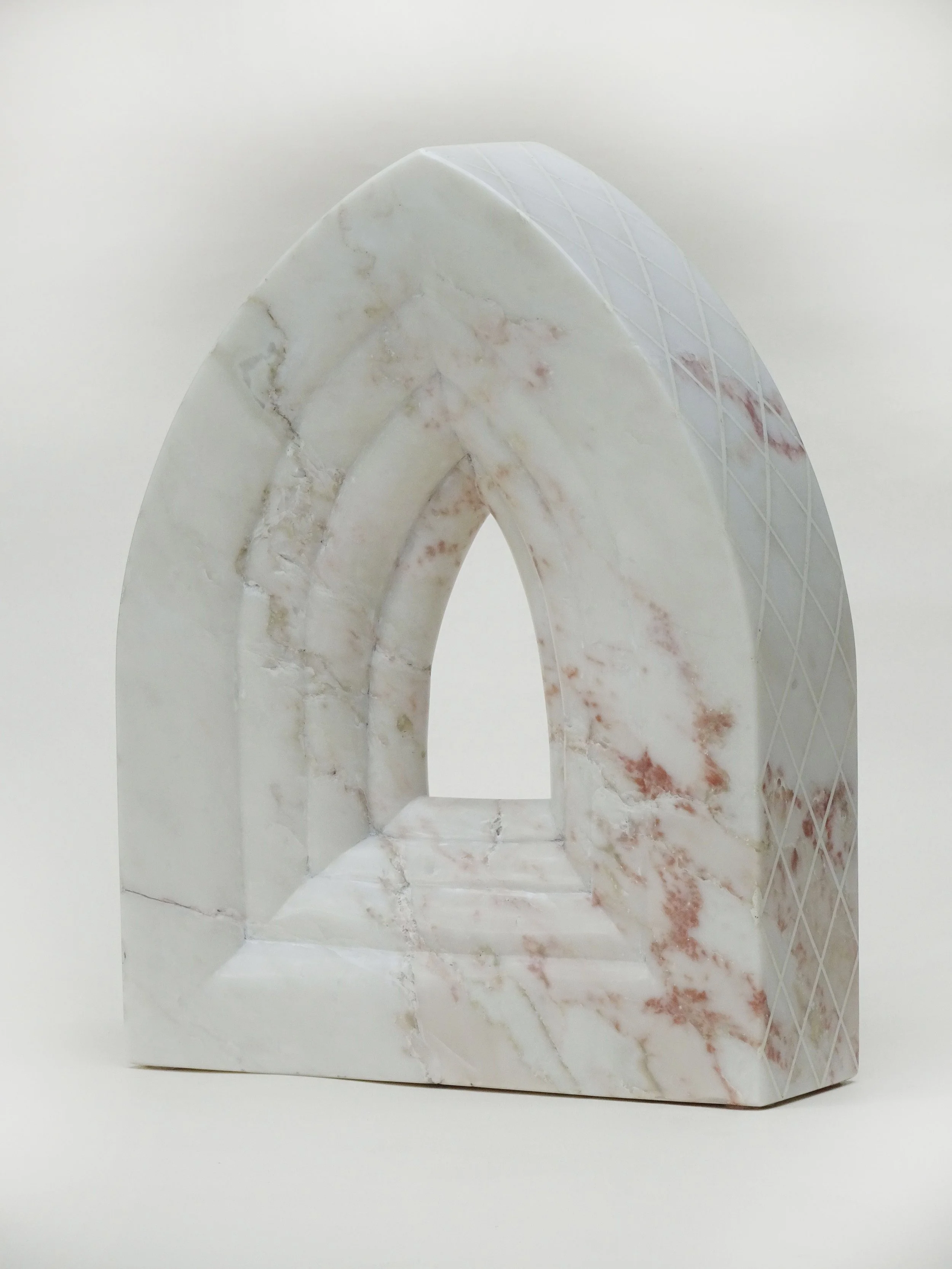 Faustas Sadauskas
"White Gothic"
29 x 23  x 8 cm
Marble (Pilbara, WA)
$2,500