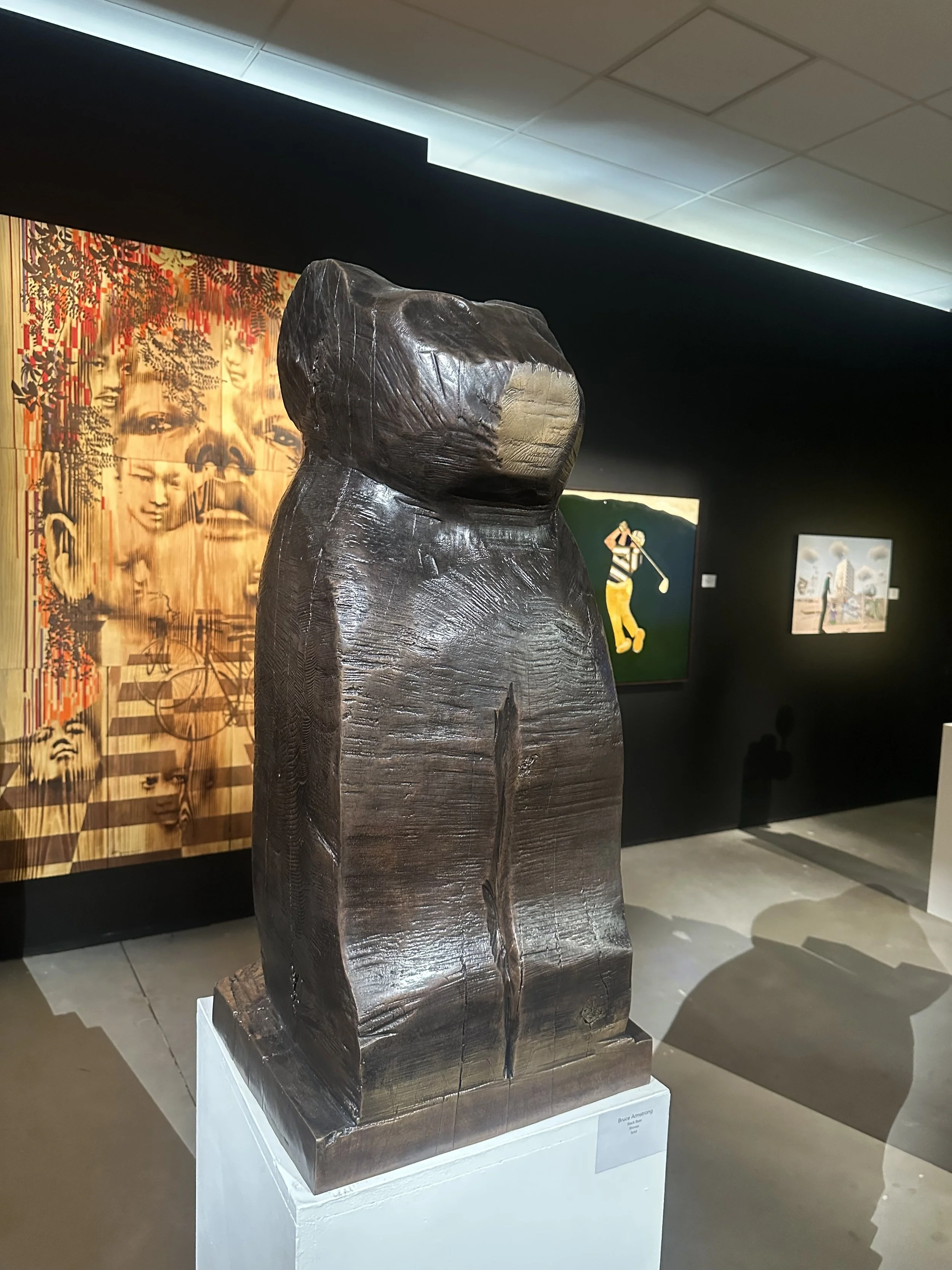 Black Dog / Bear. Bronze edition 3/4. 100 x 40 x 40cm ( Bear) Comes on timber or Corten plinth 
$85,000