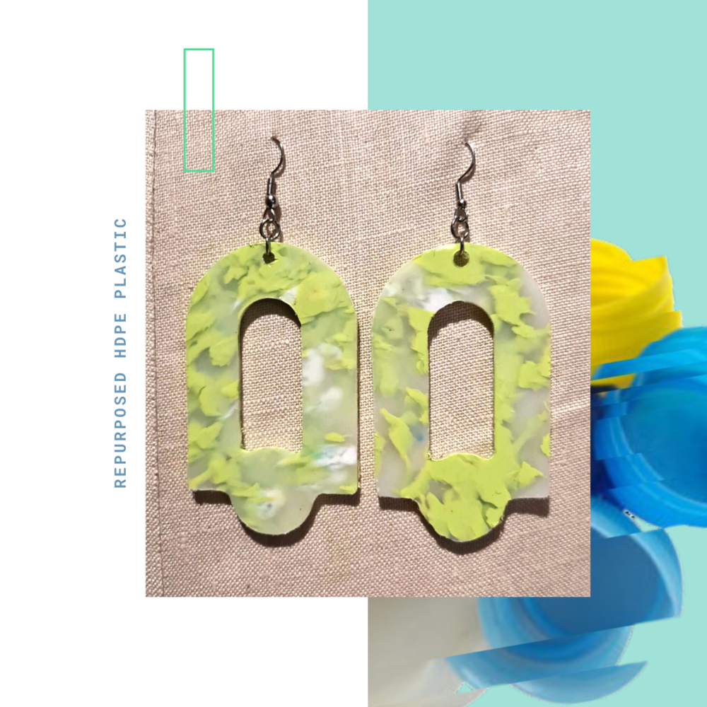 Project Cece  Jasmine Upcycled Rubber Earrings
