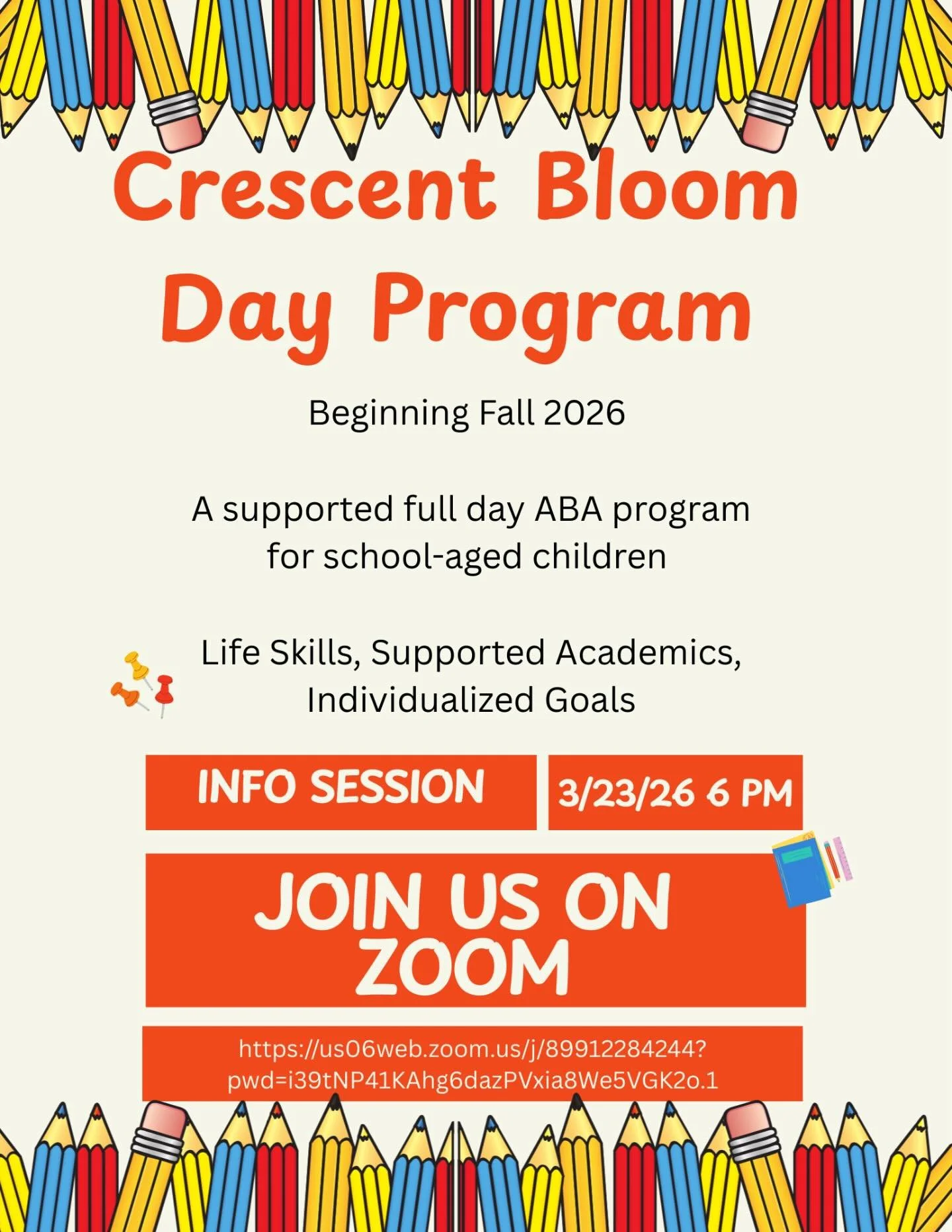 We are hosting our Day Program information setting March 23 at 6 PM on Zoom. Our day program will be a full-time day program tentatively starting in Fall 2026. 

This program is currently directed toward school-aged children, in 2nd-5th grade, though