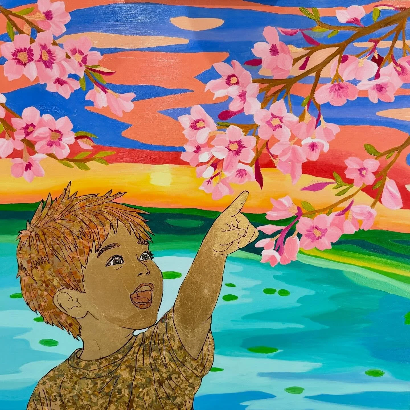 Blooming Wonder is ready for its forever home! 🌸✨

If you&rsquo;re drawn to nature-inspired art that feels both serene and luminous, this one might be calling your name.
DM me for details, pricing, or to claim it, or head straight to zenearthstudios