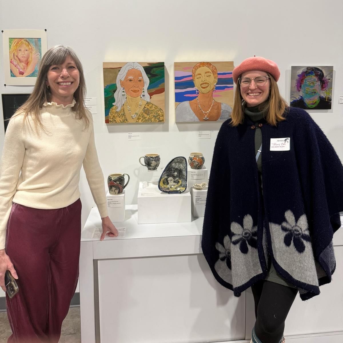 Wonderful night at the InterUrban ArtHouse for the Her Art/Their Art opening!
This inspiring show celebrates women artists balancing family, careers, activism, and creative passions&mdash;co-curated by Micael Elrod and Feliz Kehinde with UMKC Women&r