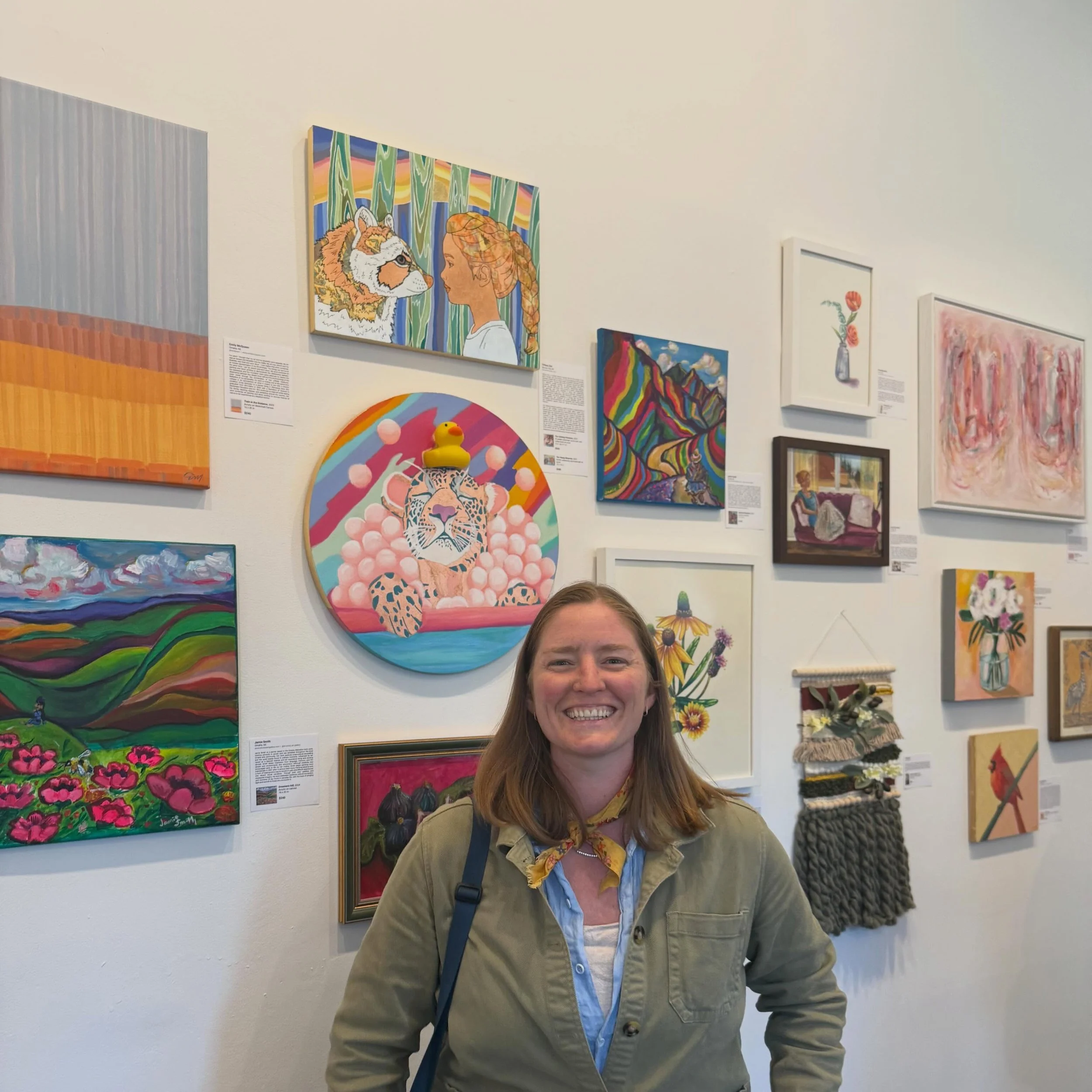 Wow! You have got to see all this art in person! I am so inspired and proud to be among them. Also there was art sold in the first hour! So hurry to see if my two painting resonate with you. On display til June 5th @radialartscenter