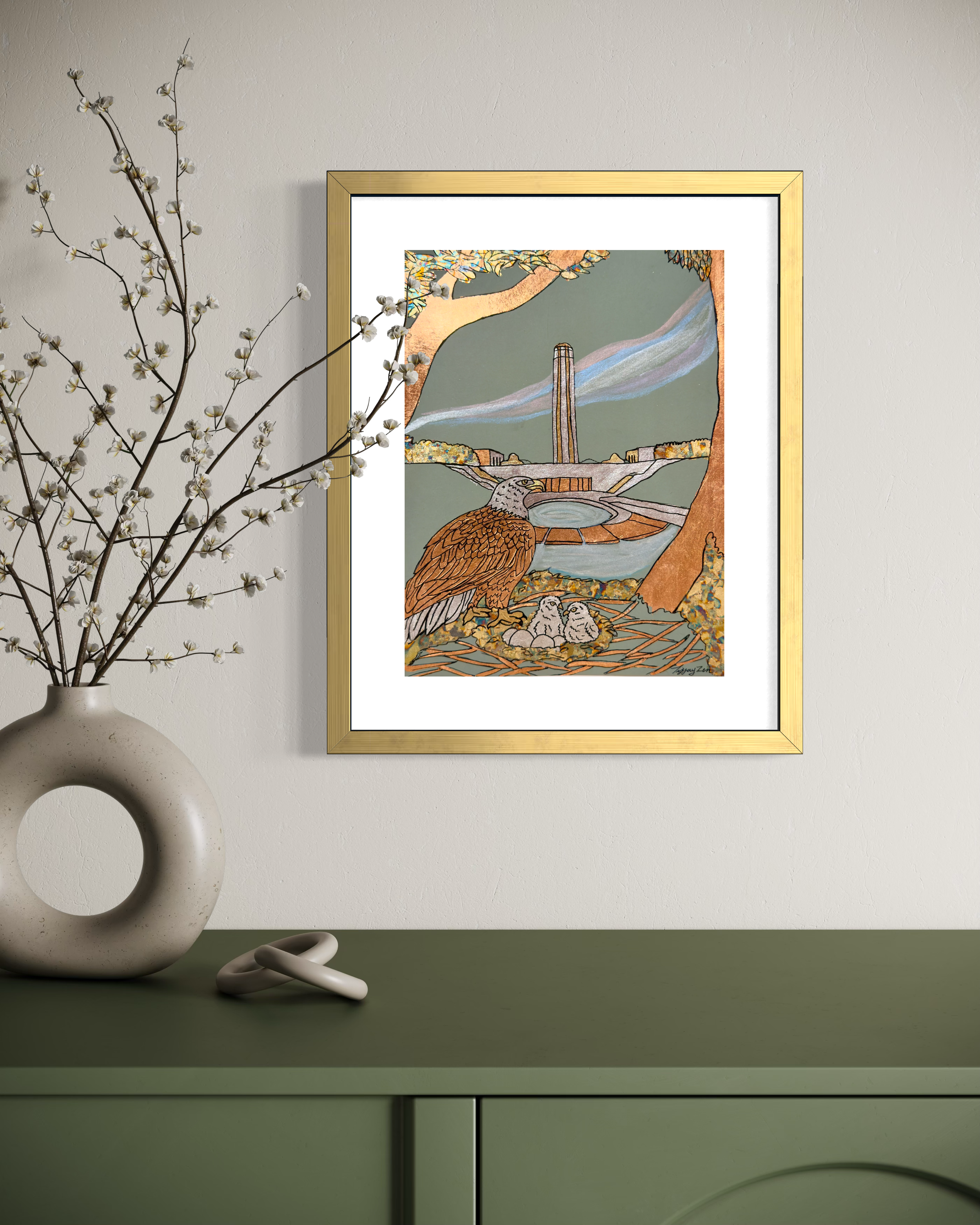 Sentinel at Home 12x16”