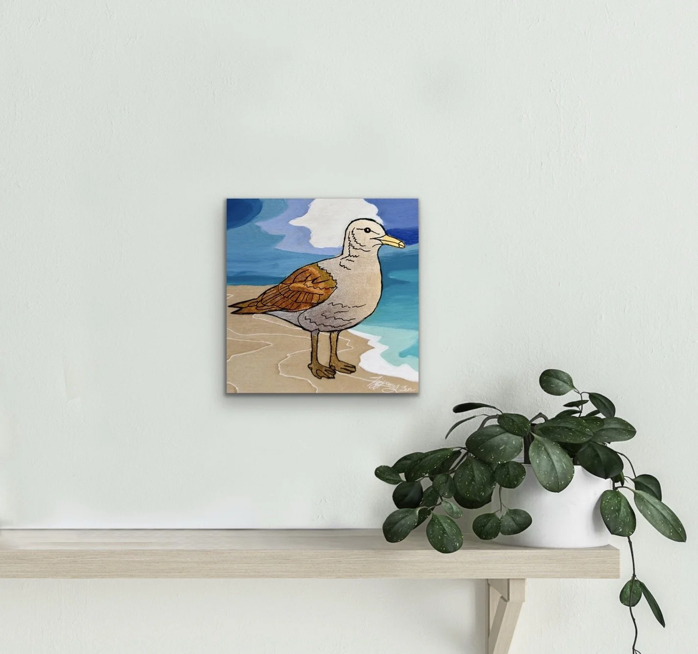 Sea-glass-seagull-painting-on-shelf.jpg