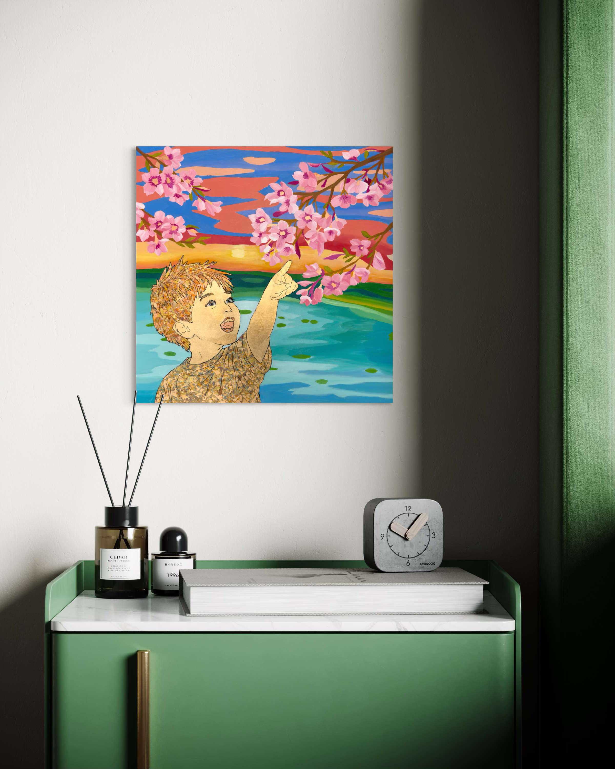 Blooming Wonder Metal print 12x12"