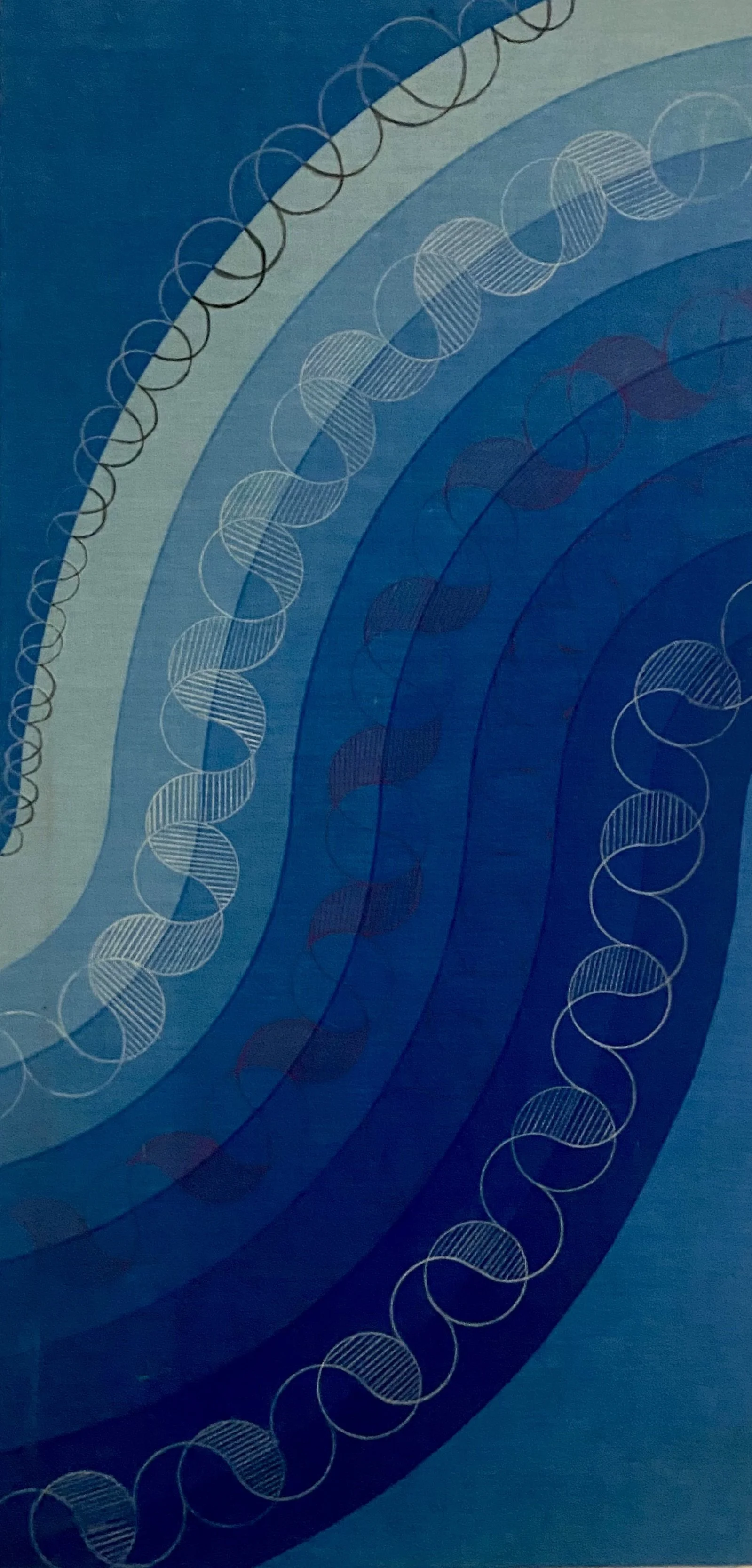 Shades of Blue 24" x 36"