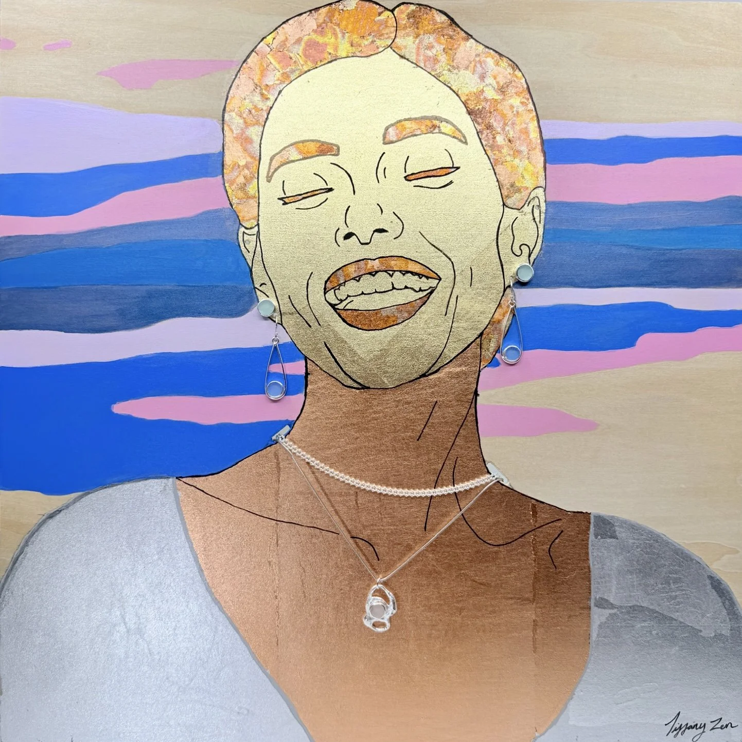 Gilded Adornment Portrait