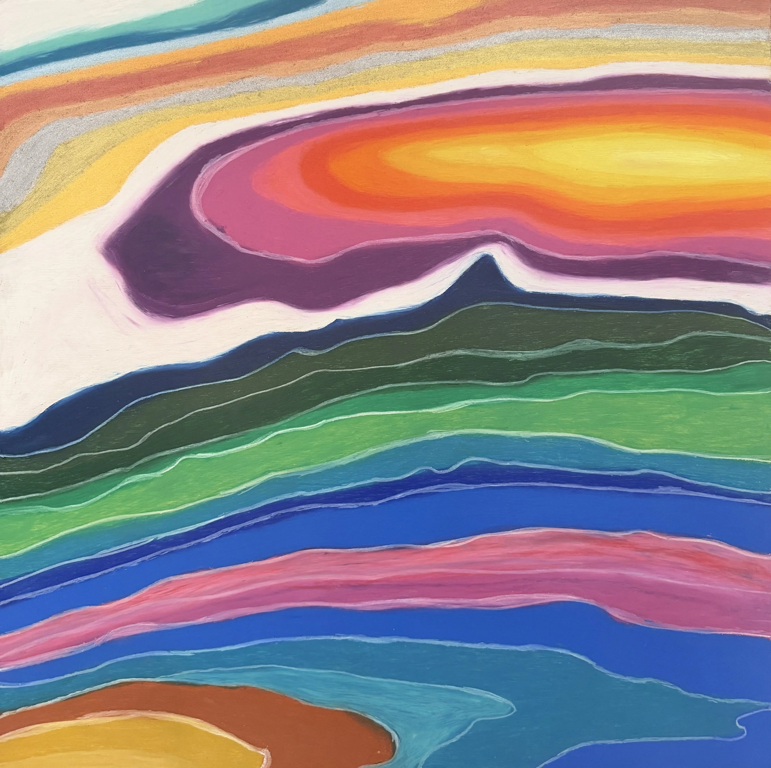 Held by the Current 18" x 18"