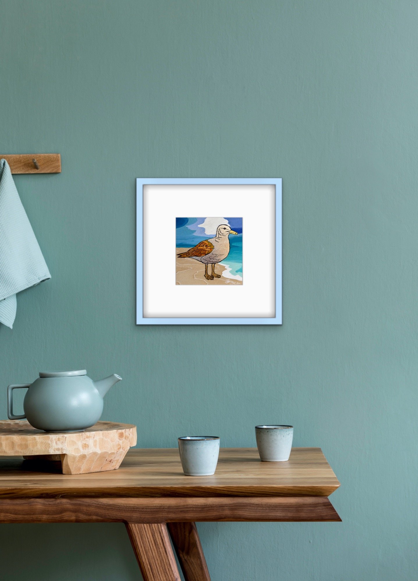 Sea-glass-seagull-framed-painting-example.JPG
