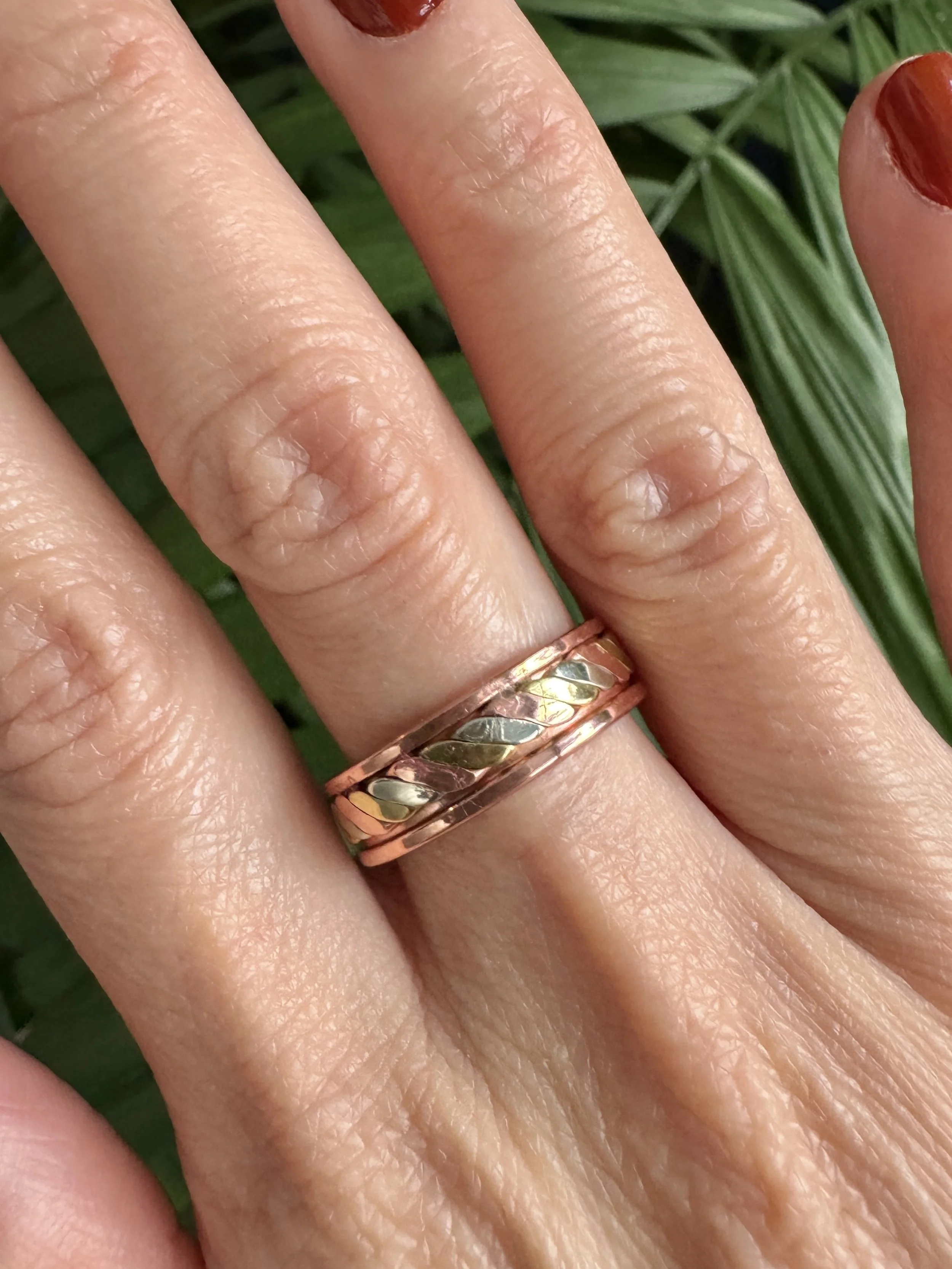 Copper Magnetic Adjustable Ring