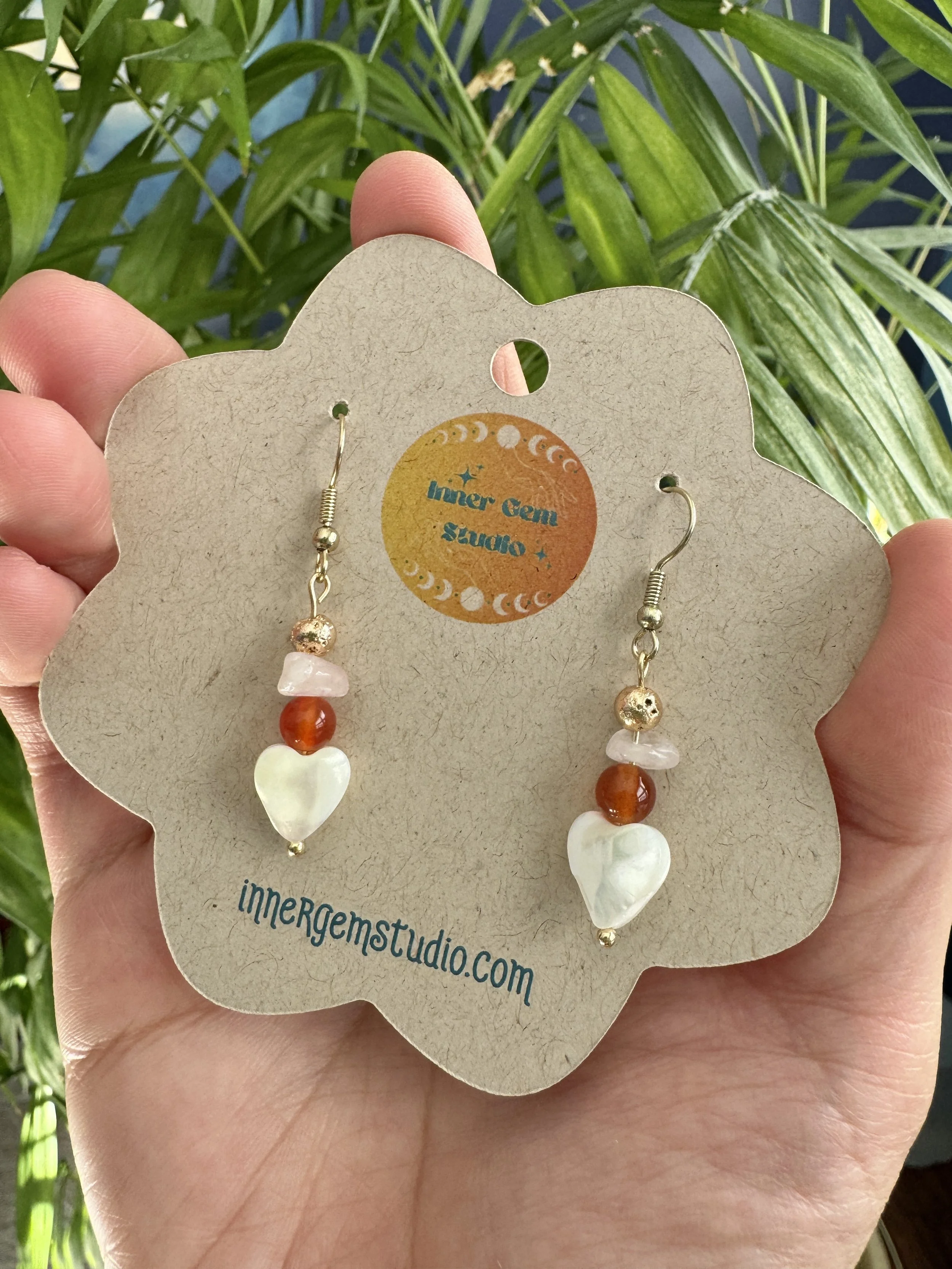 Heart Earrings - Inner Gem Studio