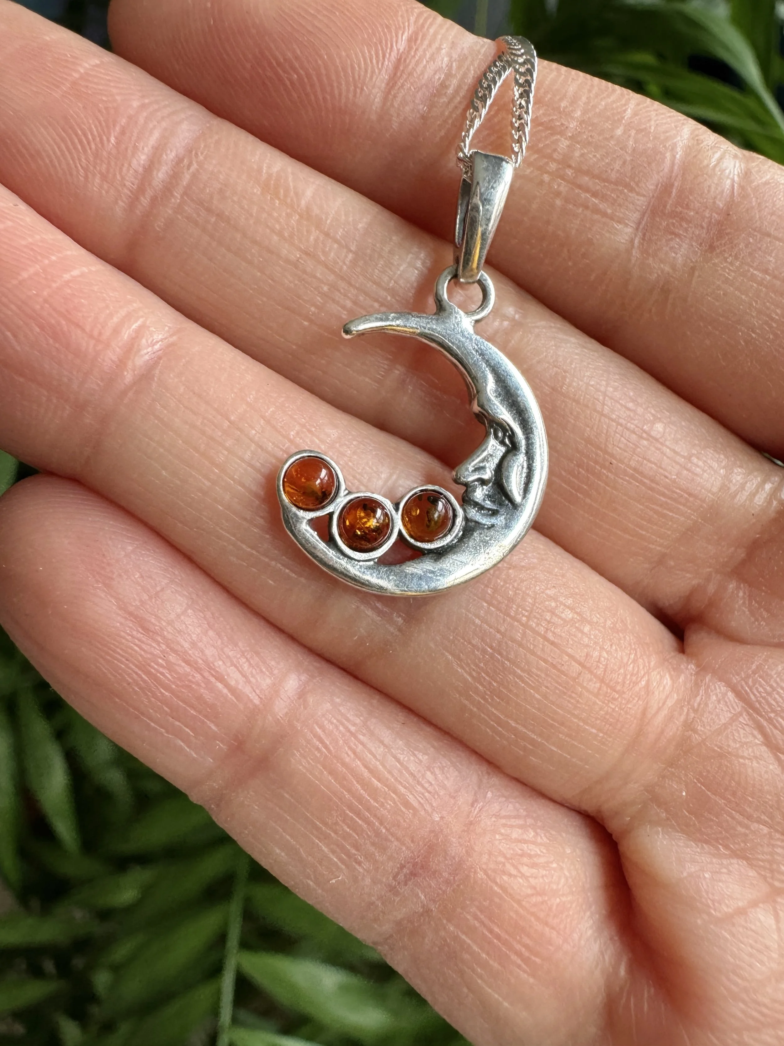 Amber Moon Necklace