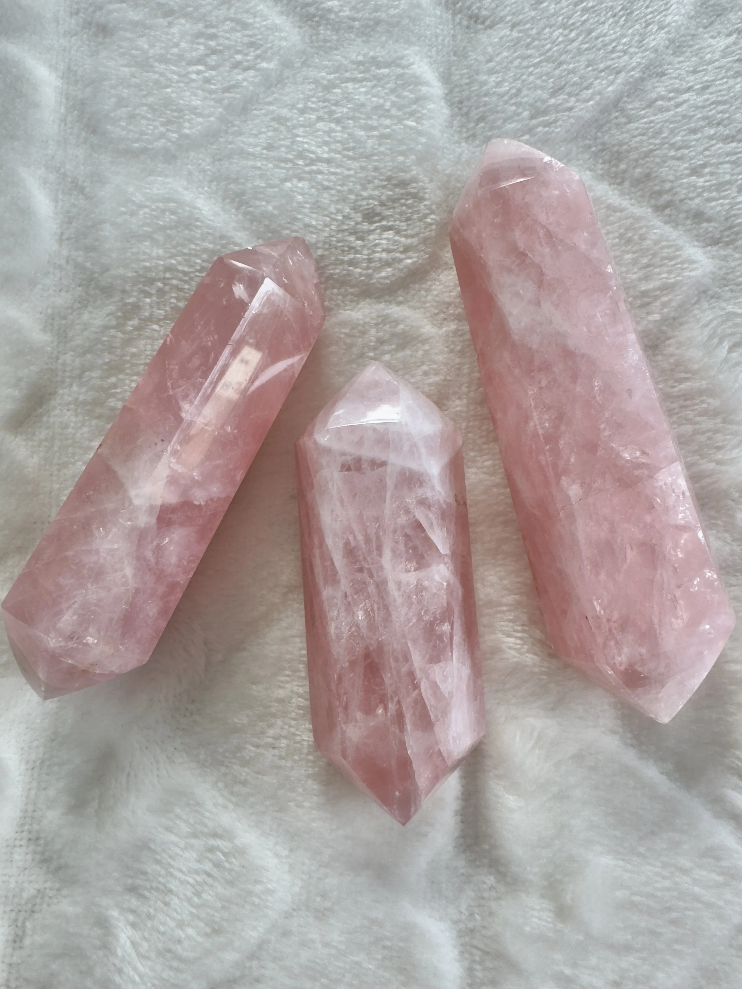 Rose Quartz Double Point